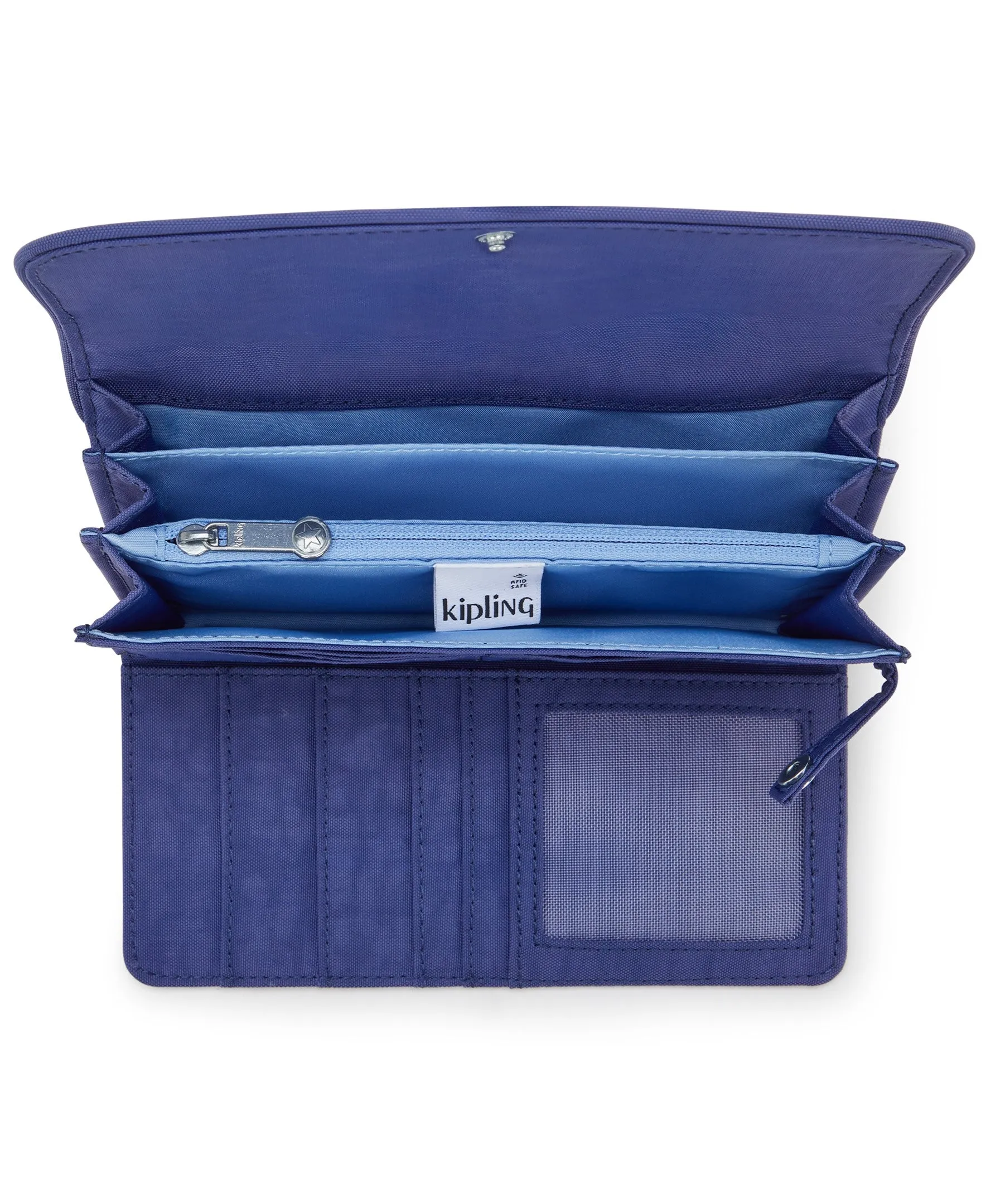 Kipling Money Land Snap Wallet - Ocean Blue