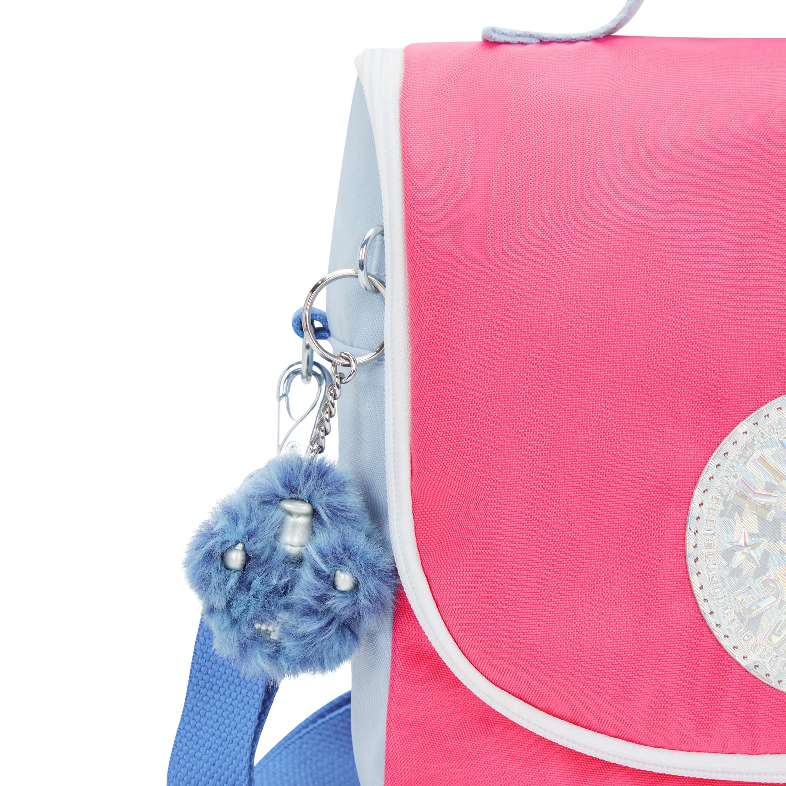 Kipling New Kichirou Lunch Bag - Happy Pink Mix