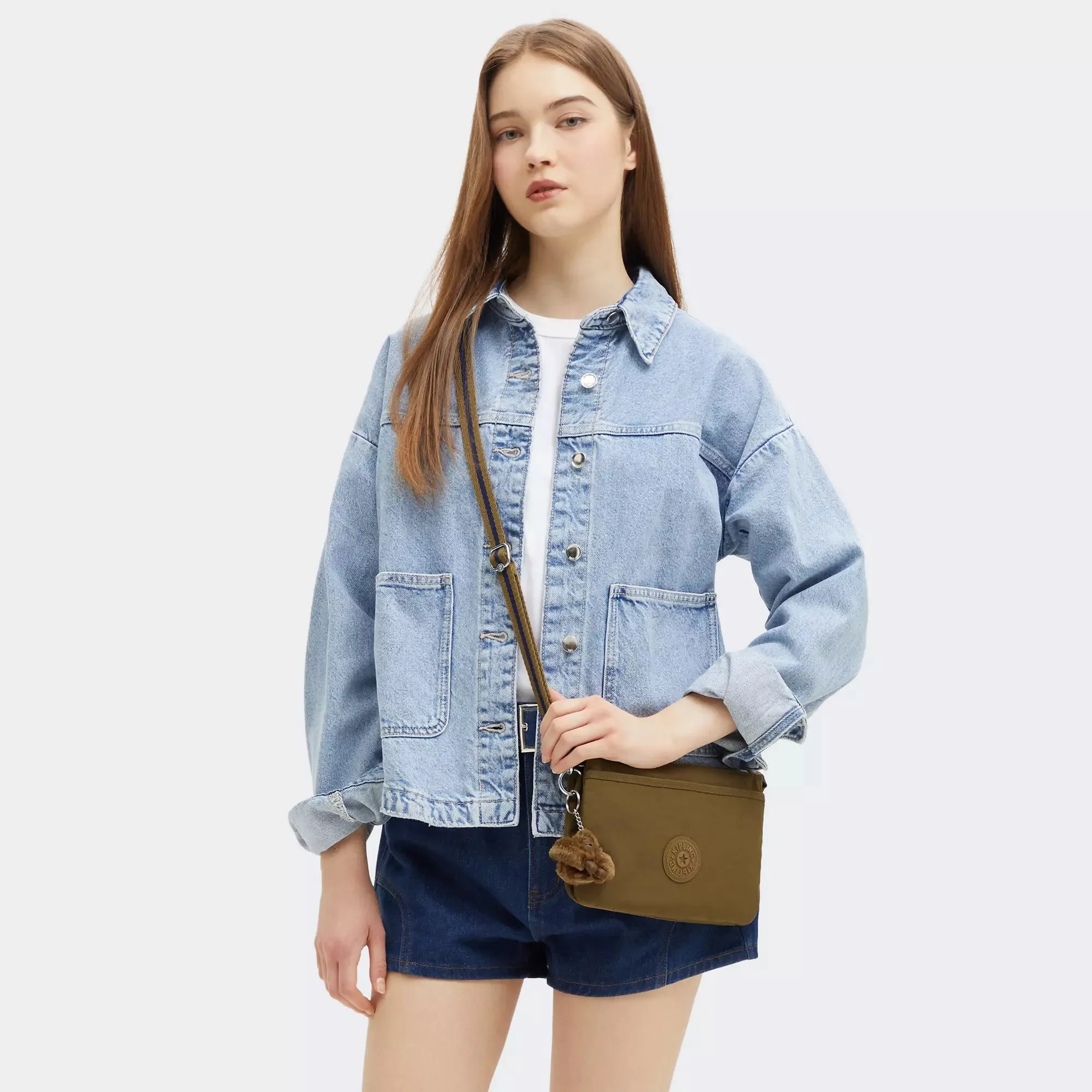 Kipling Riri Crossbody Bag - Dry Laurel