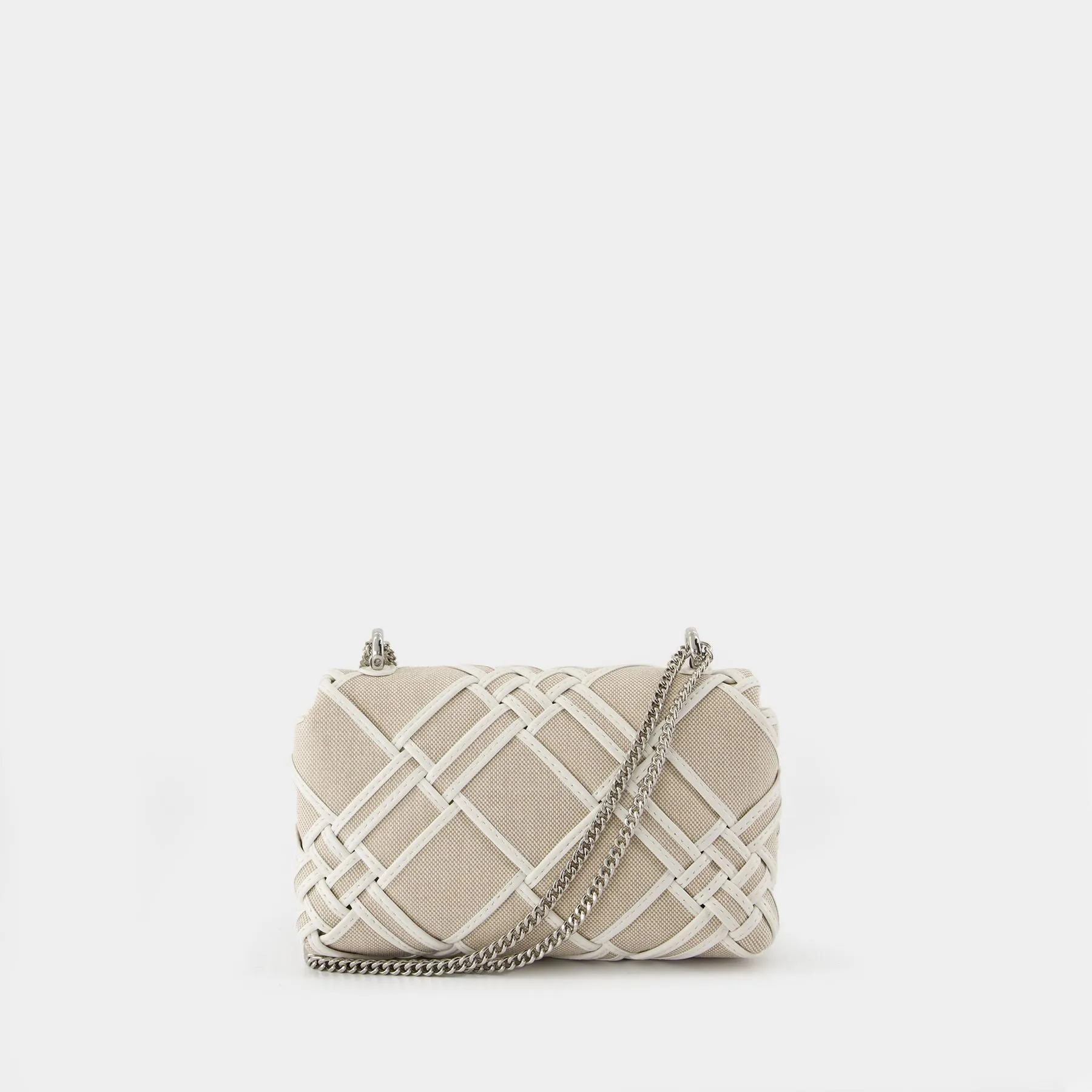 Kira Mini Flap Shoulder Bag - Tory Burch - Cotton - White