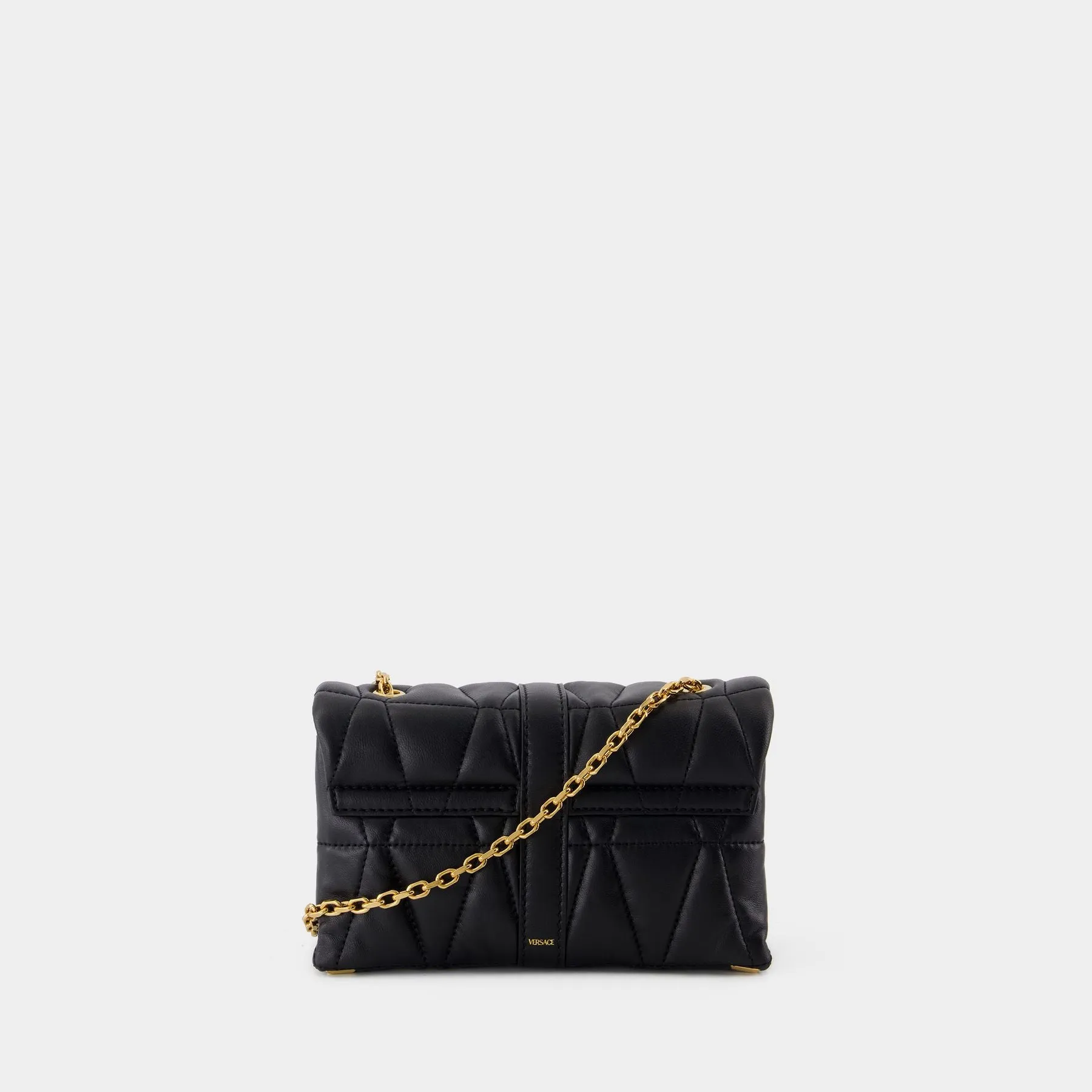 Kleio Mini Shoulder Bag - Versace - Leather - Black