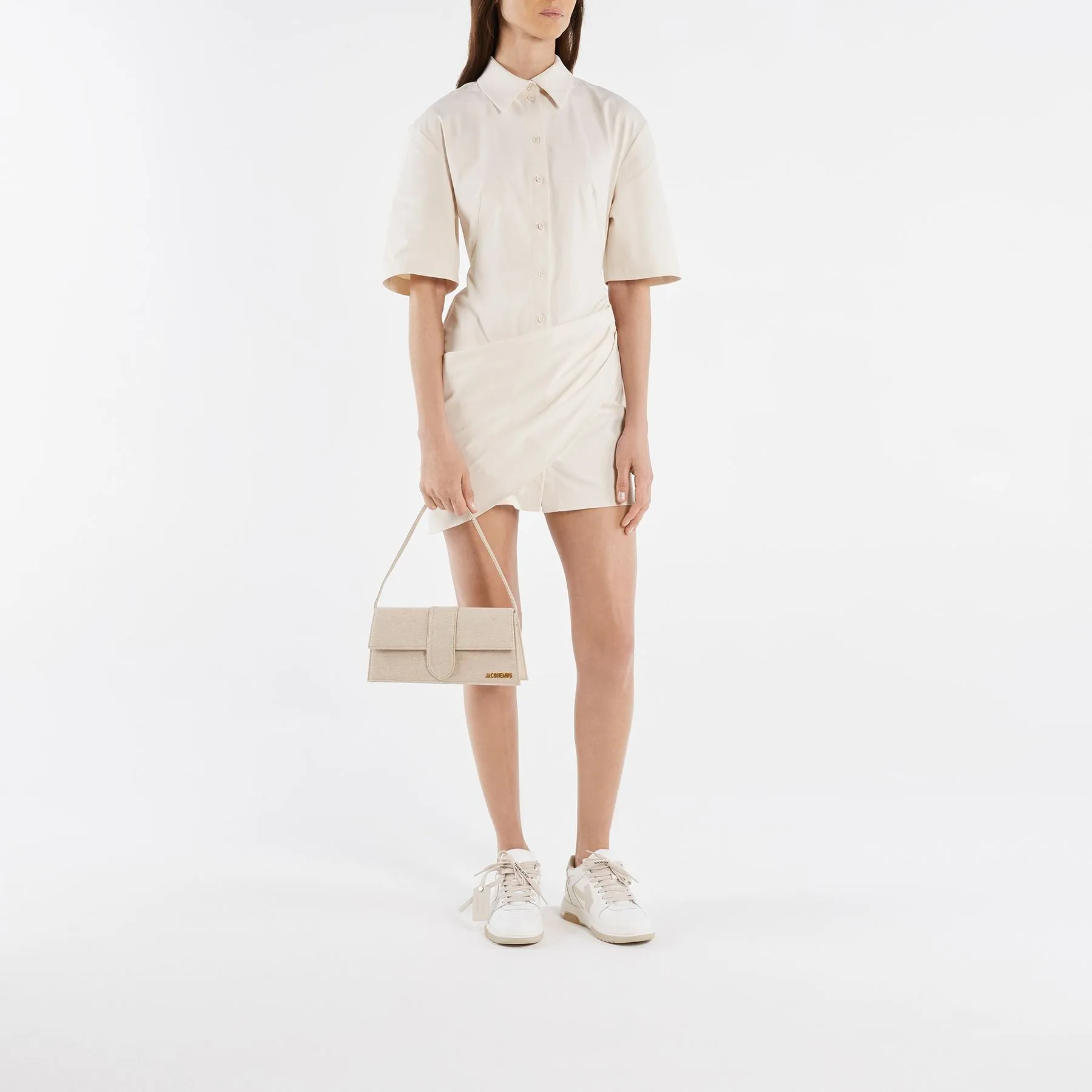 Le Bambino Long Bag - Jacquemus - Leather - Light Beige