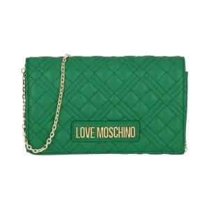 Love Moschino Womens Green Shoulder Bag