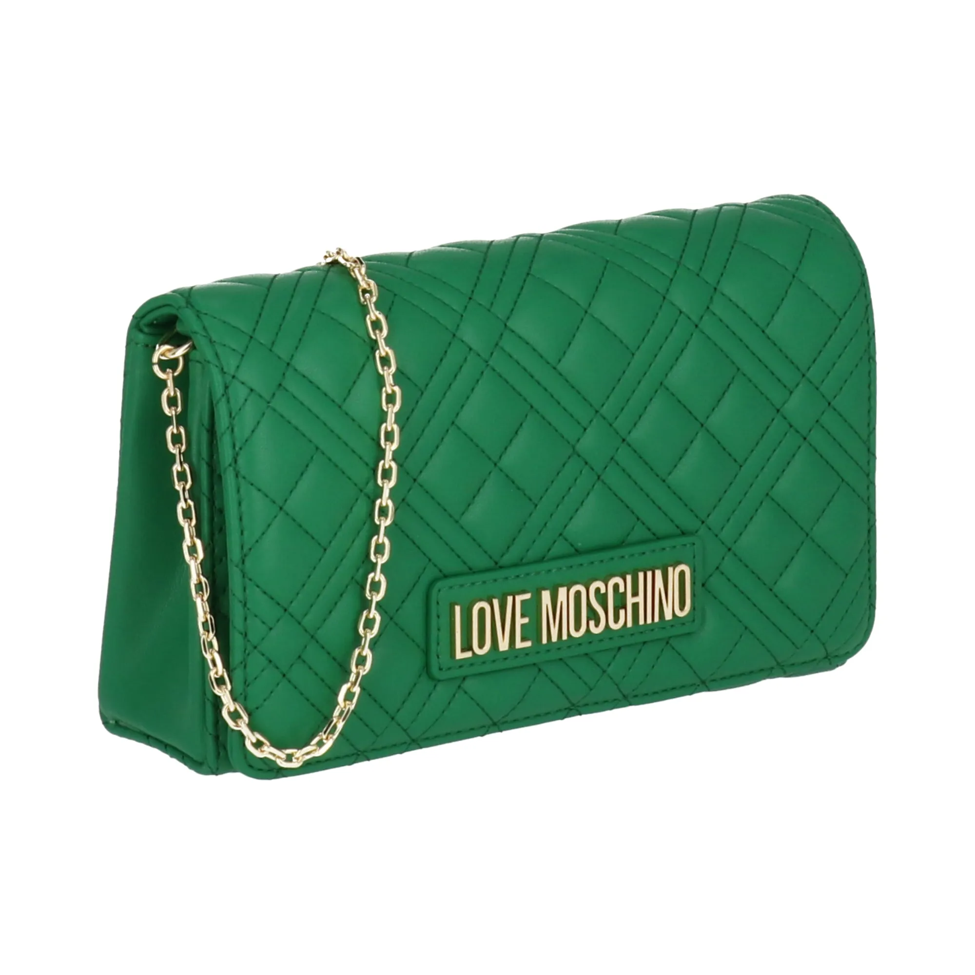 Love Moschino Womens Green Shoulder Bag
