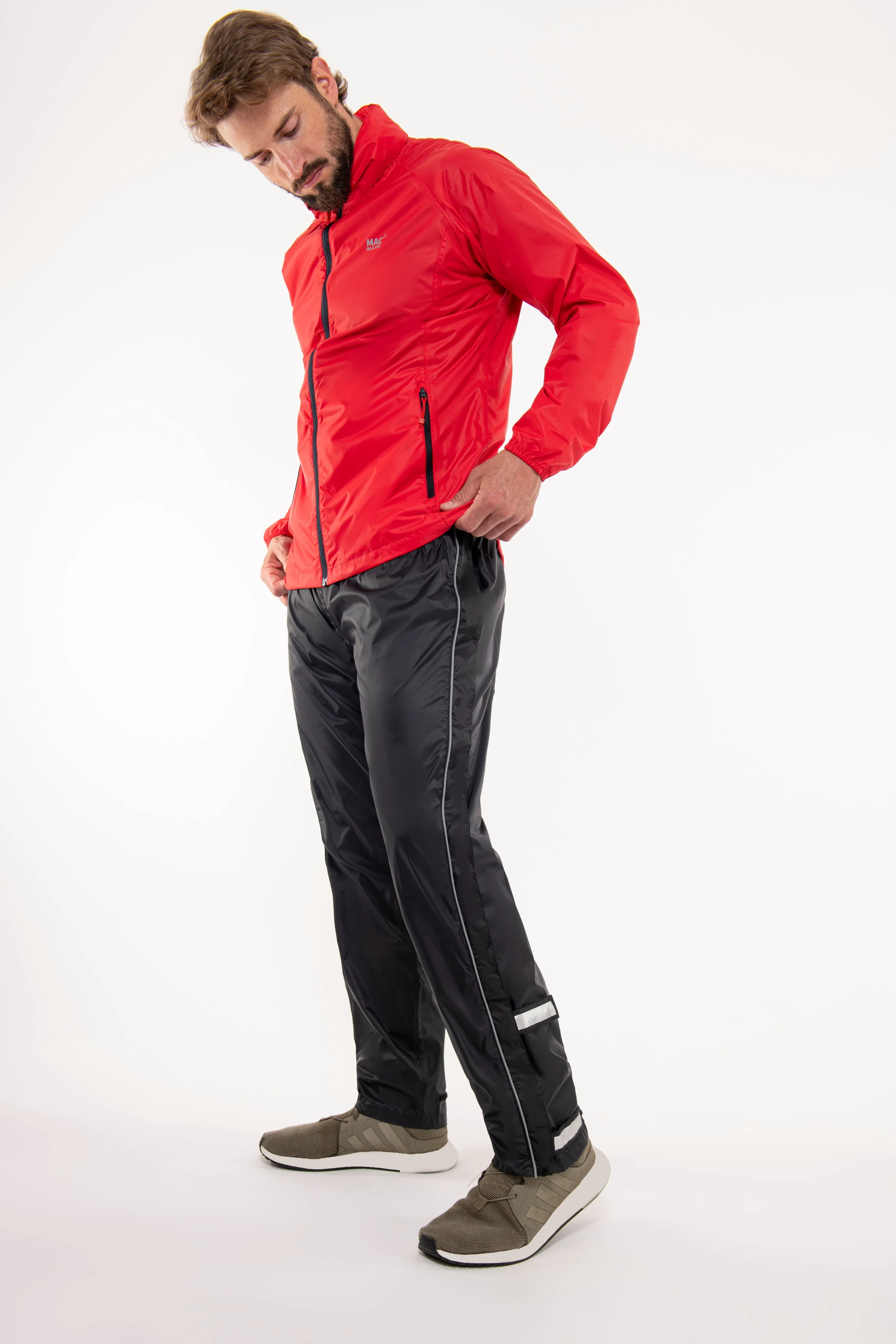 Mac In A Sac Full Zip 2 Packable Overtrouser - Neon Yellow