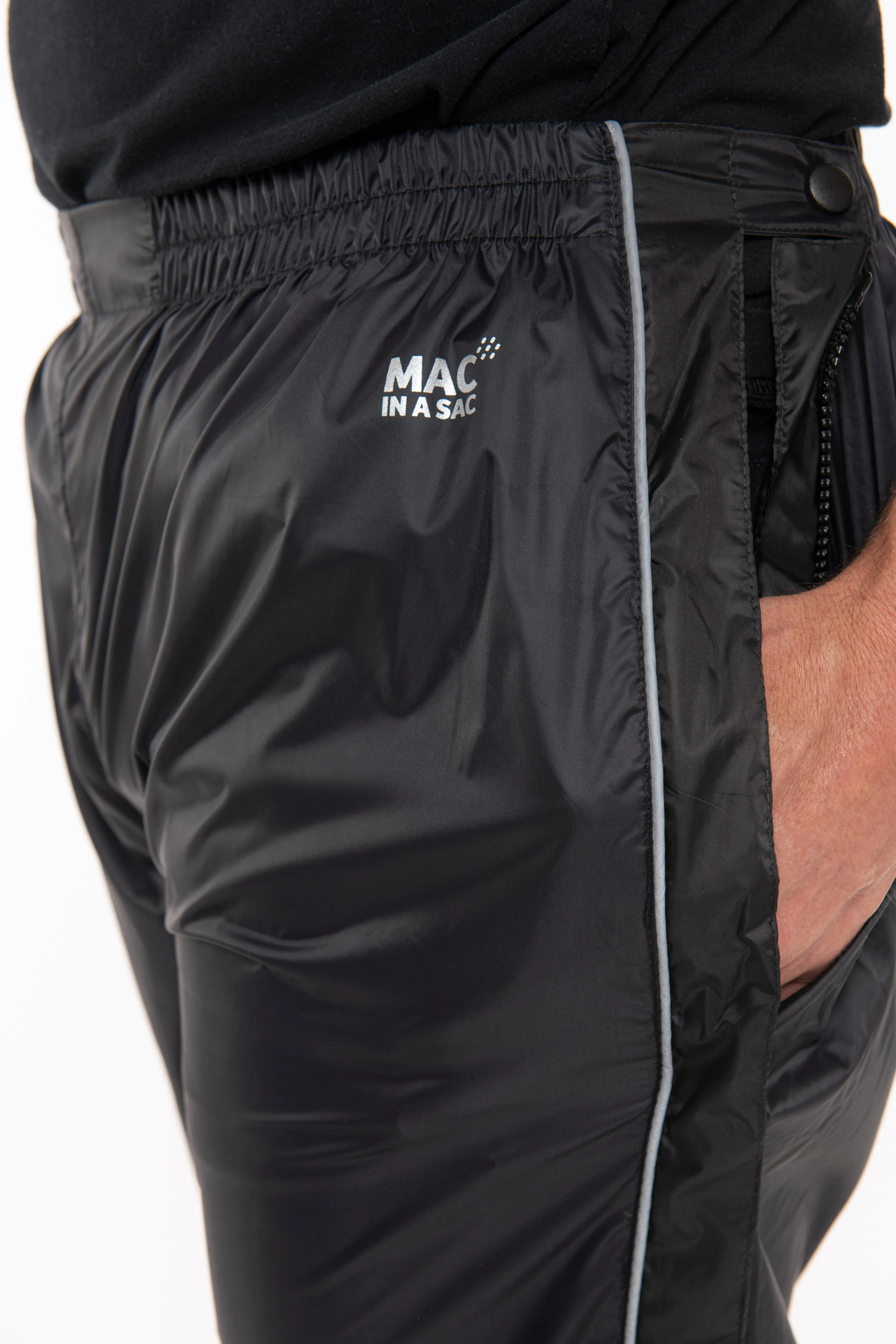 Mac In A Sac Full Zip 2 Packable Overtrouser - Neon Yellow