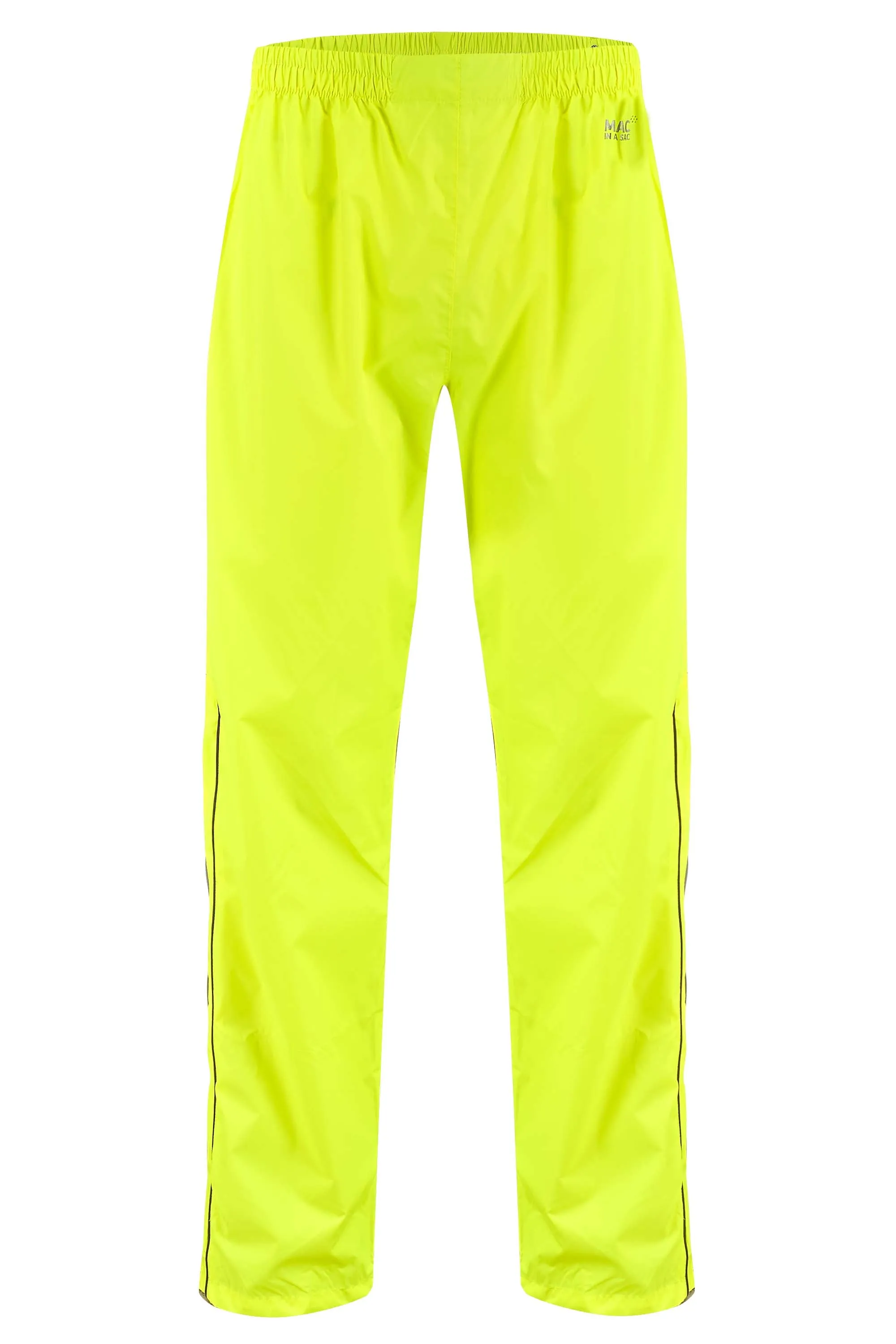 Mac In A Sac Full Zip 2 Packable Overtrouser - Neon Yellow