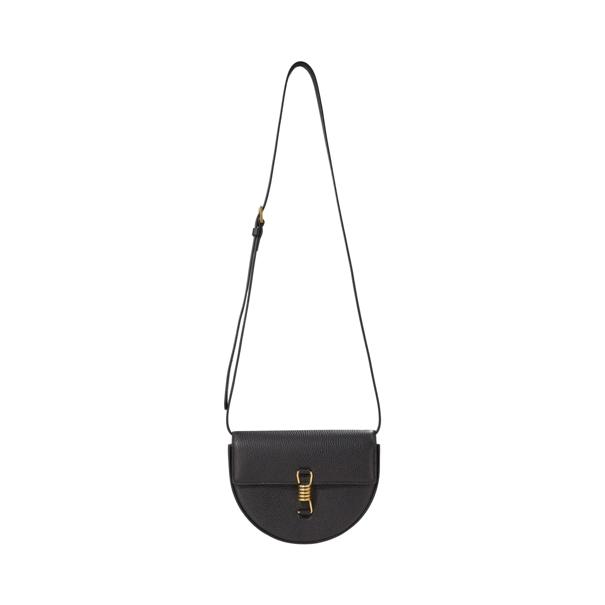 MAG Women's Black Grain Shoulder Bag Attraction Half Moon