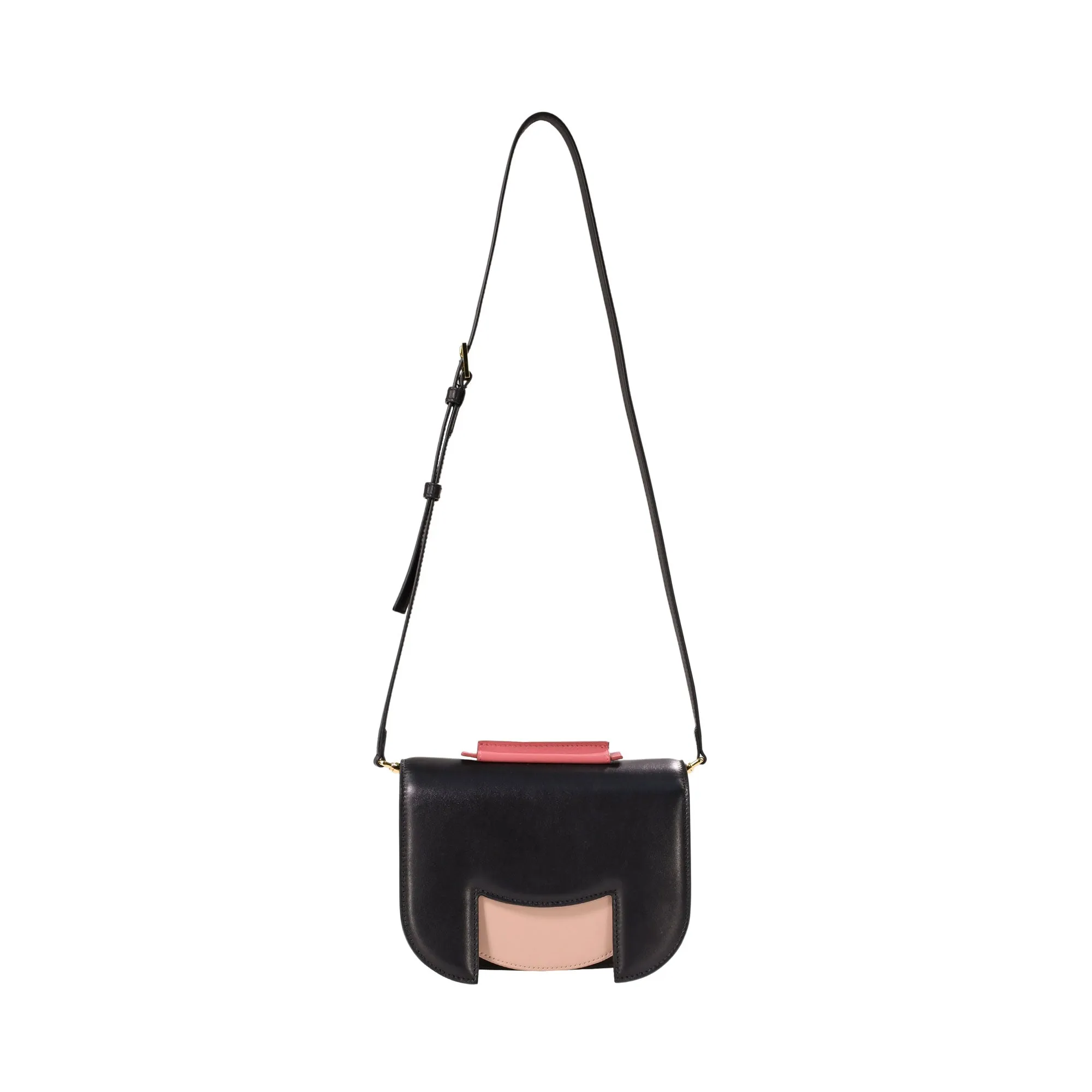 MAG Women's Black Smooth Shoulder Bag Kokeshi