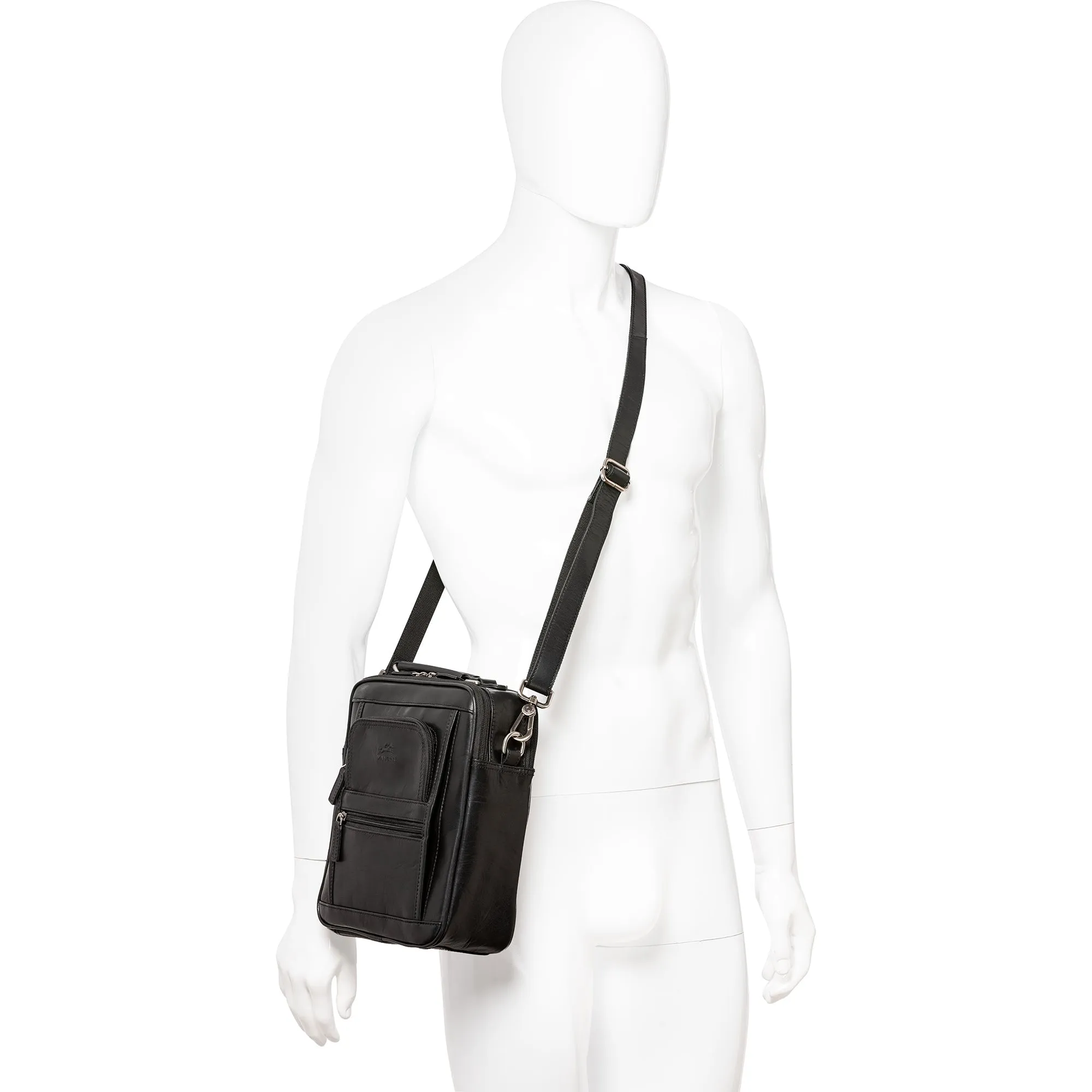 Mancini Buffalo Double Compartment Unisex Bag