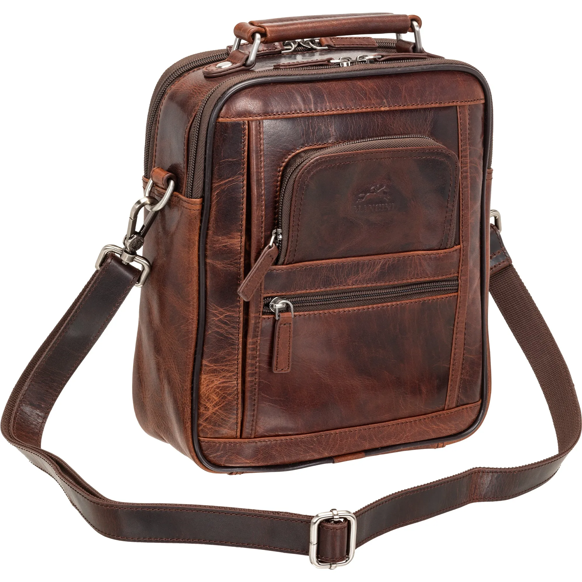 Mancini Buffalo Double Compartment Unisex Bag
