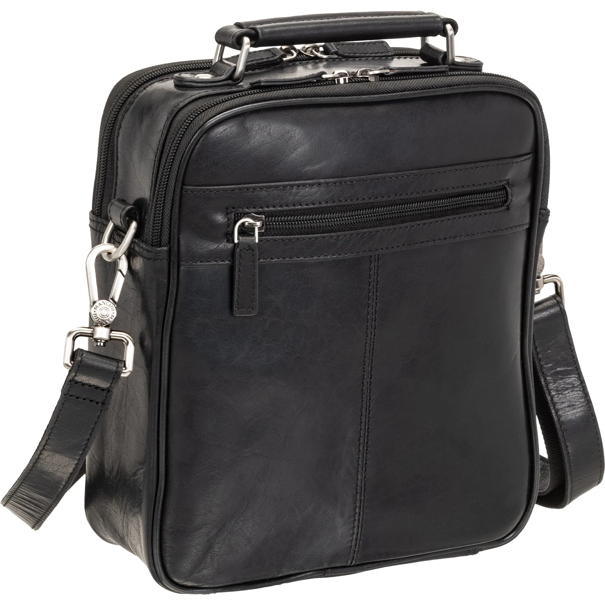 Mancini Buffalo Double Compartment Unisex Bag
