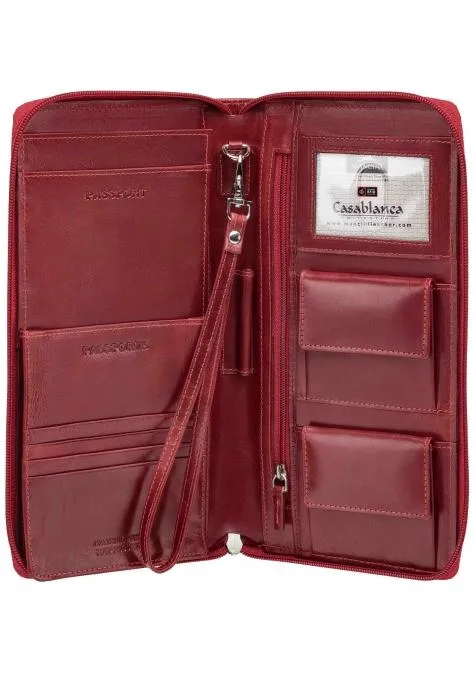 Mancini CASABLANCA RFID Secure Deluxe Passport / Travel Organizer