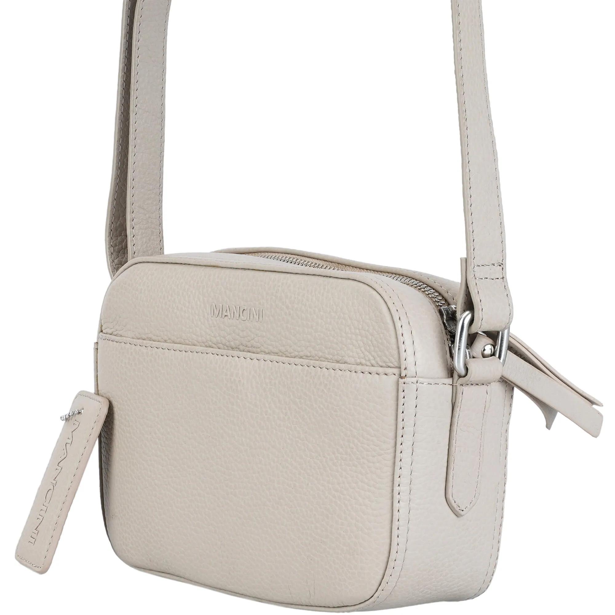 Mancini Pebbled Clara Small Crossbody Bag