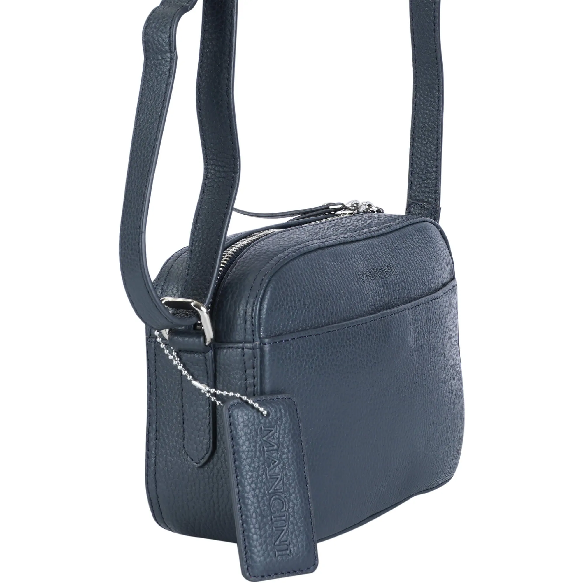 Mancini Pebbled Clara Small Crossbody Bag