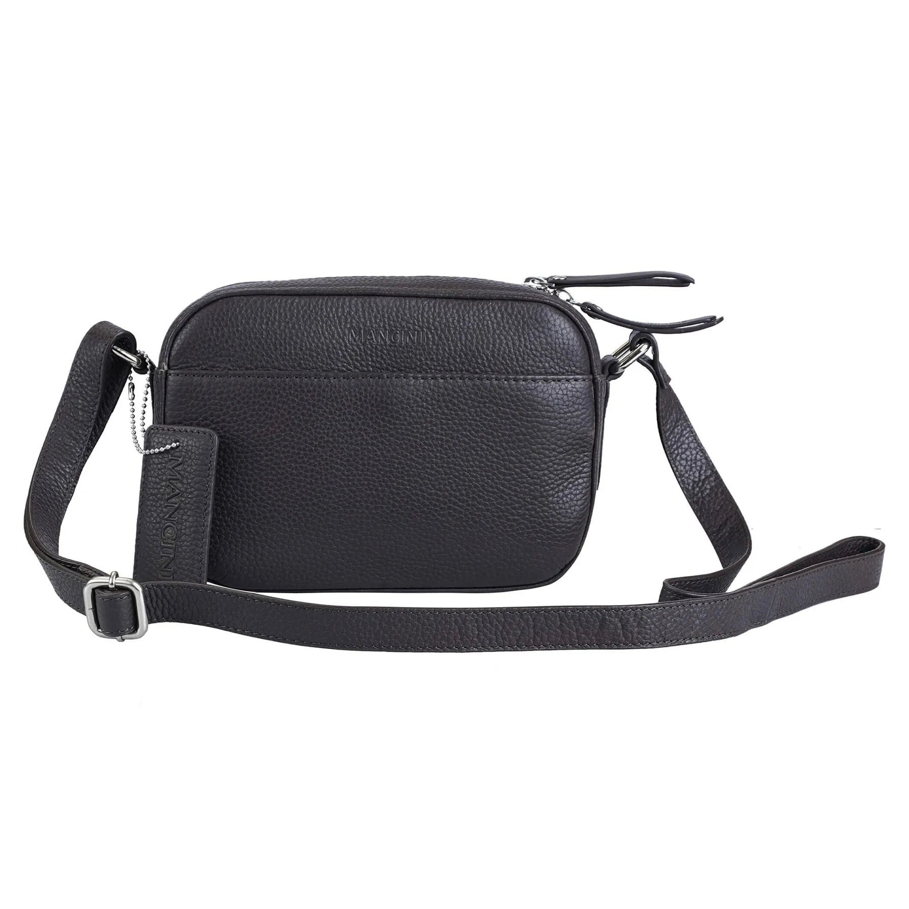 Mancini Pebbled Clara Small Crossbody Bag
