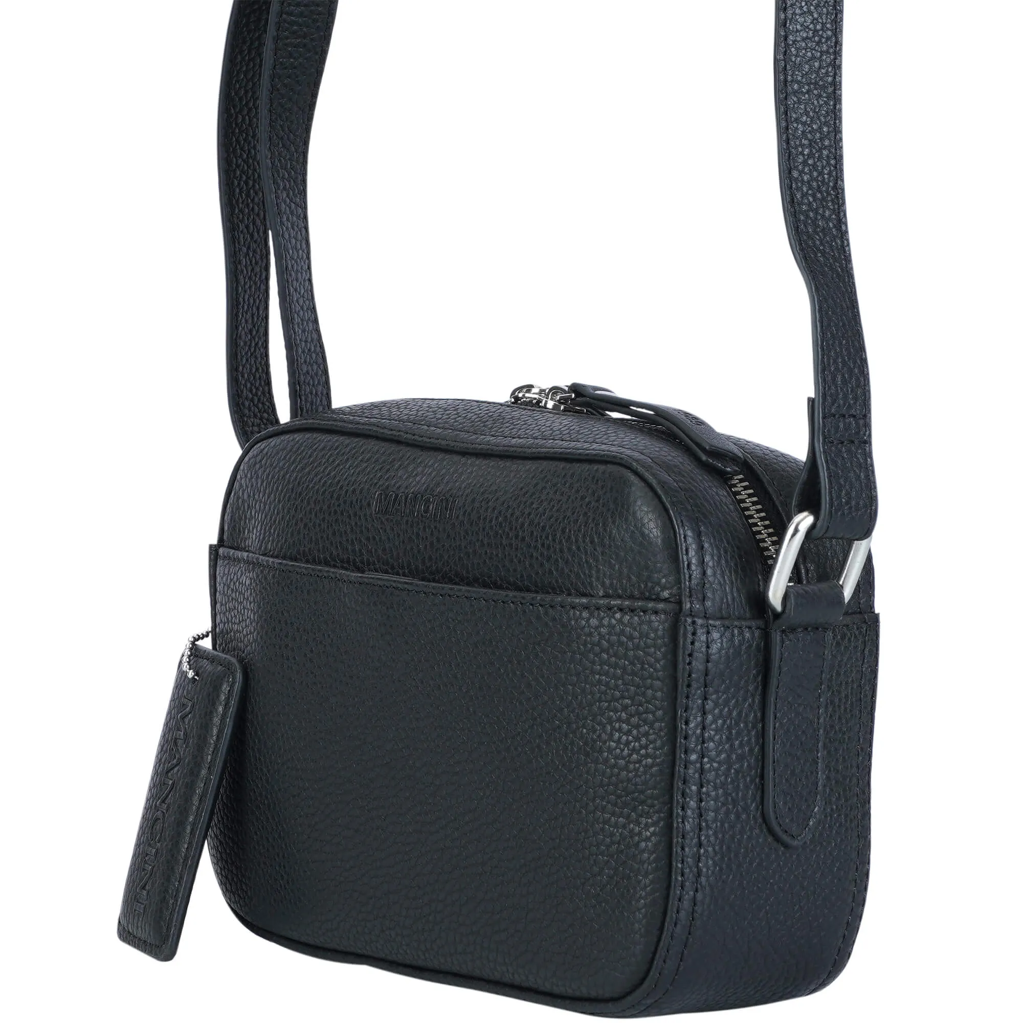 Mancini Pebbled Clara Small Crossbody Bag