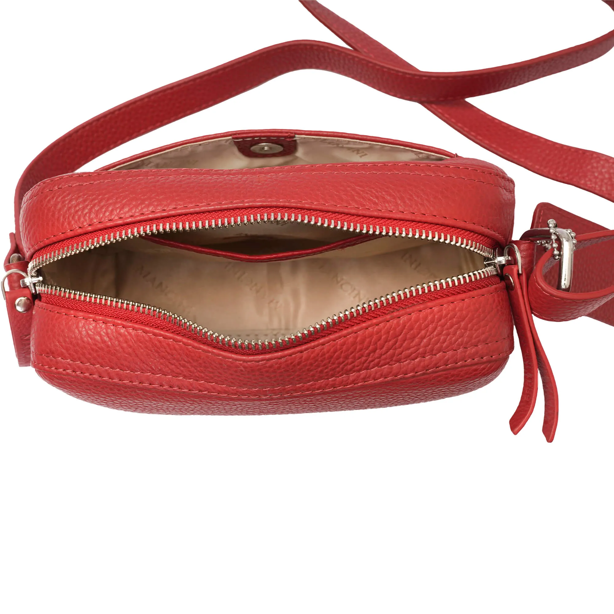 Mancini Pebbled Clara Small Crossbody Bag