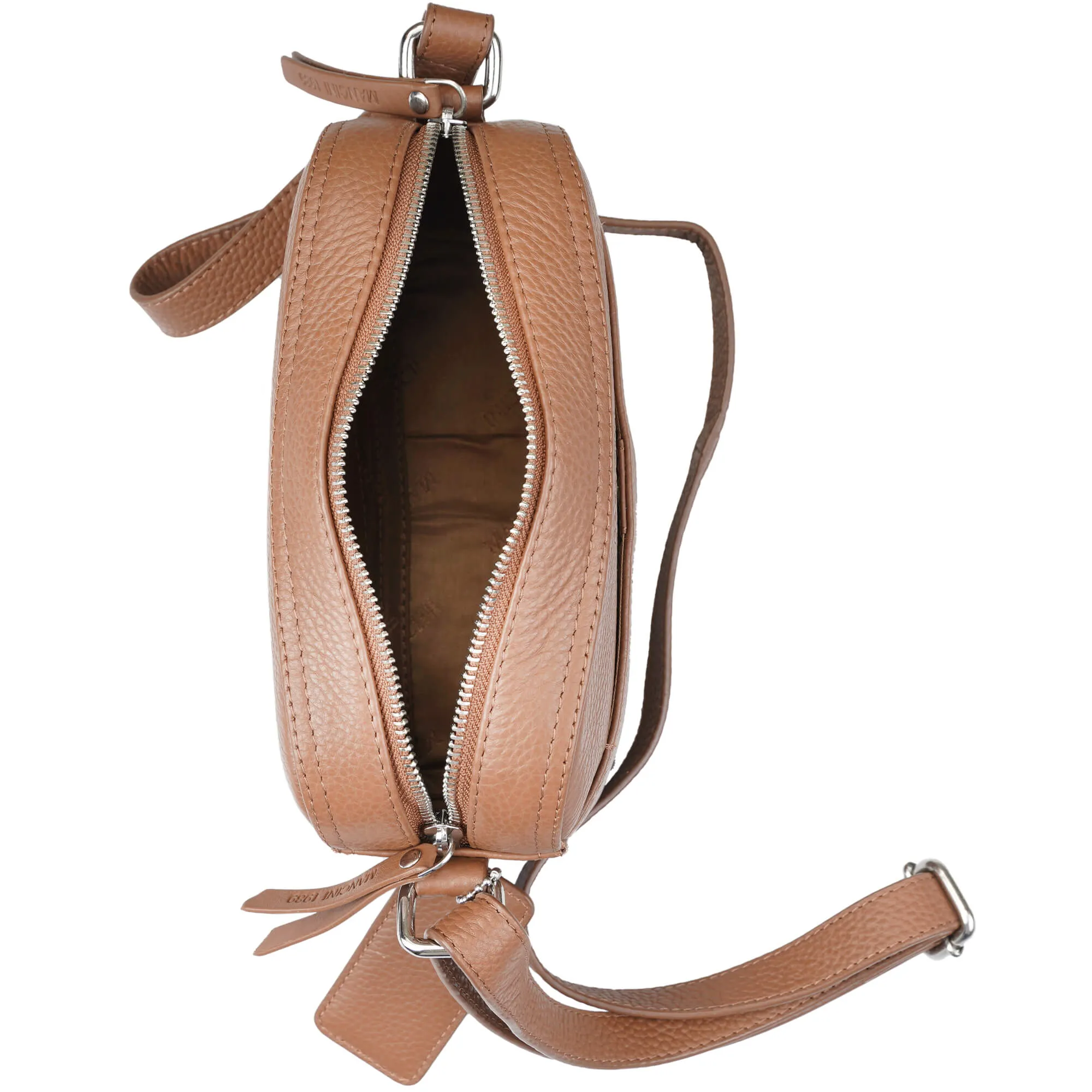 Mancini Pebbled Clara Small Crossbody Bag
