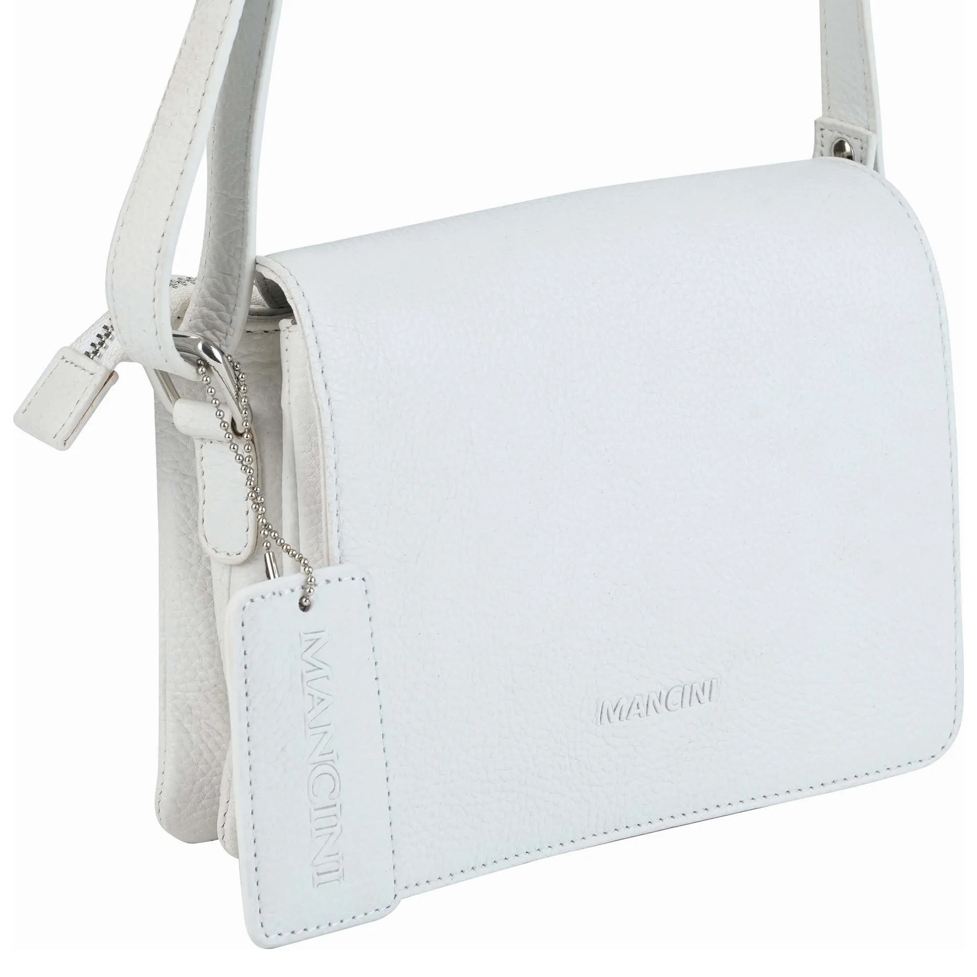 Mancini Pebbled Connie Small Crossbody Handbag
