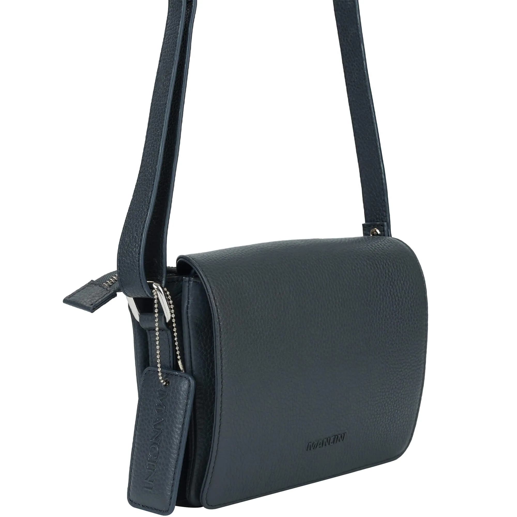 Mancini Pebbled Connie Small Crossbody Handbag