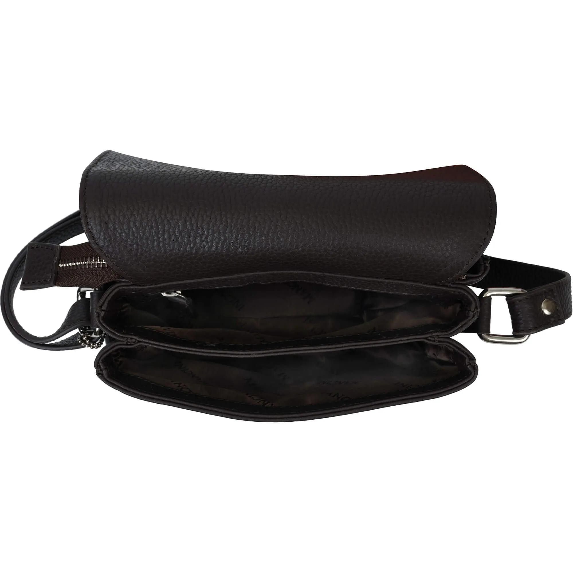 Mancini Pebbled Connie Small Crossbody Handbag