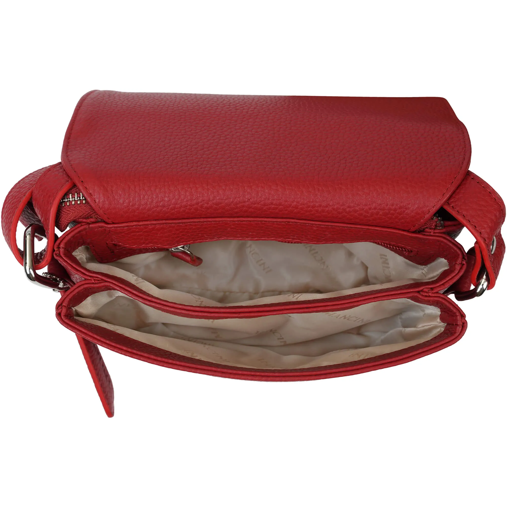 Mancini Pebbled Connie Small Crossbody Handbag