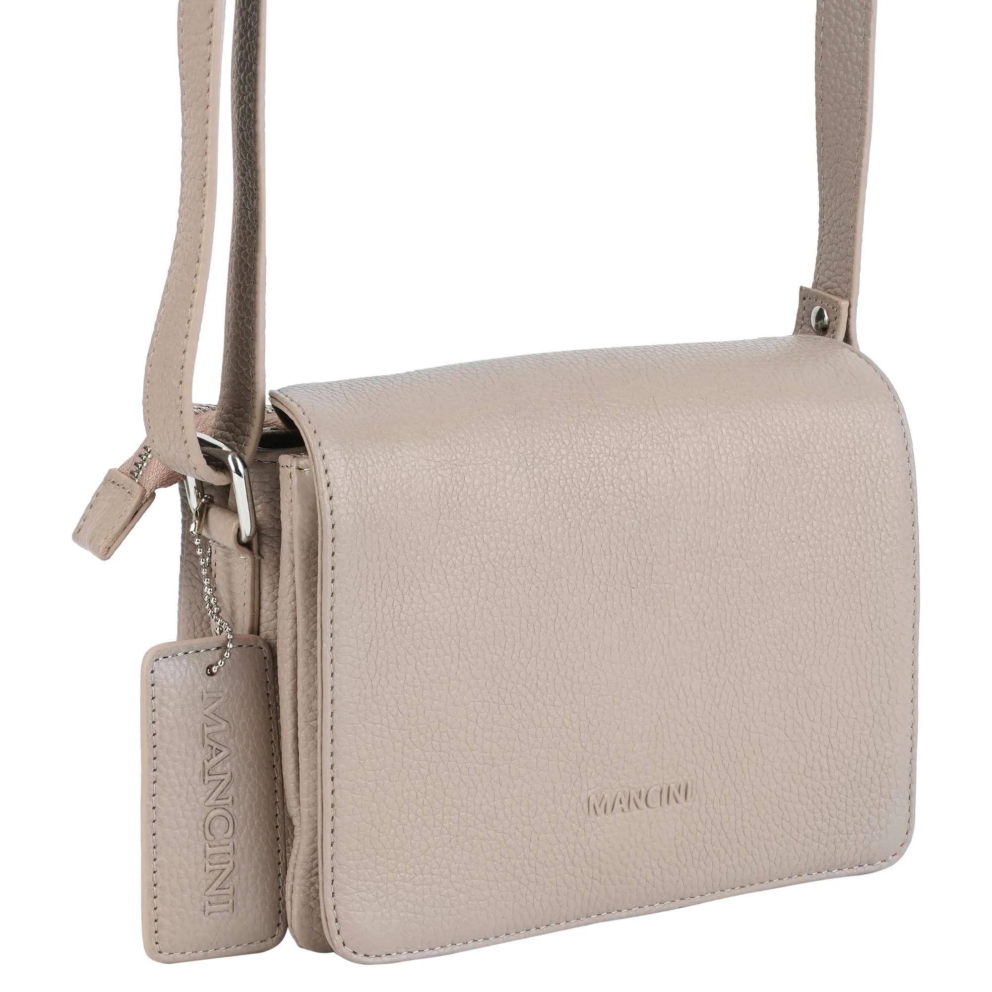Mancini Pebbled Connie Small Crossbody Handbag