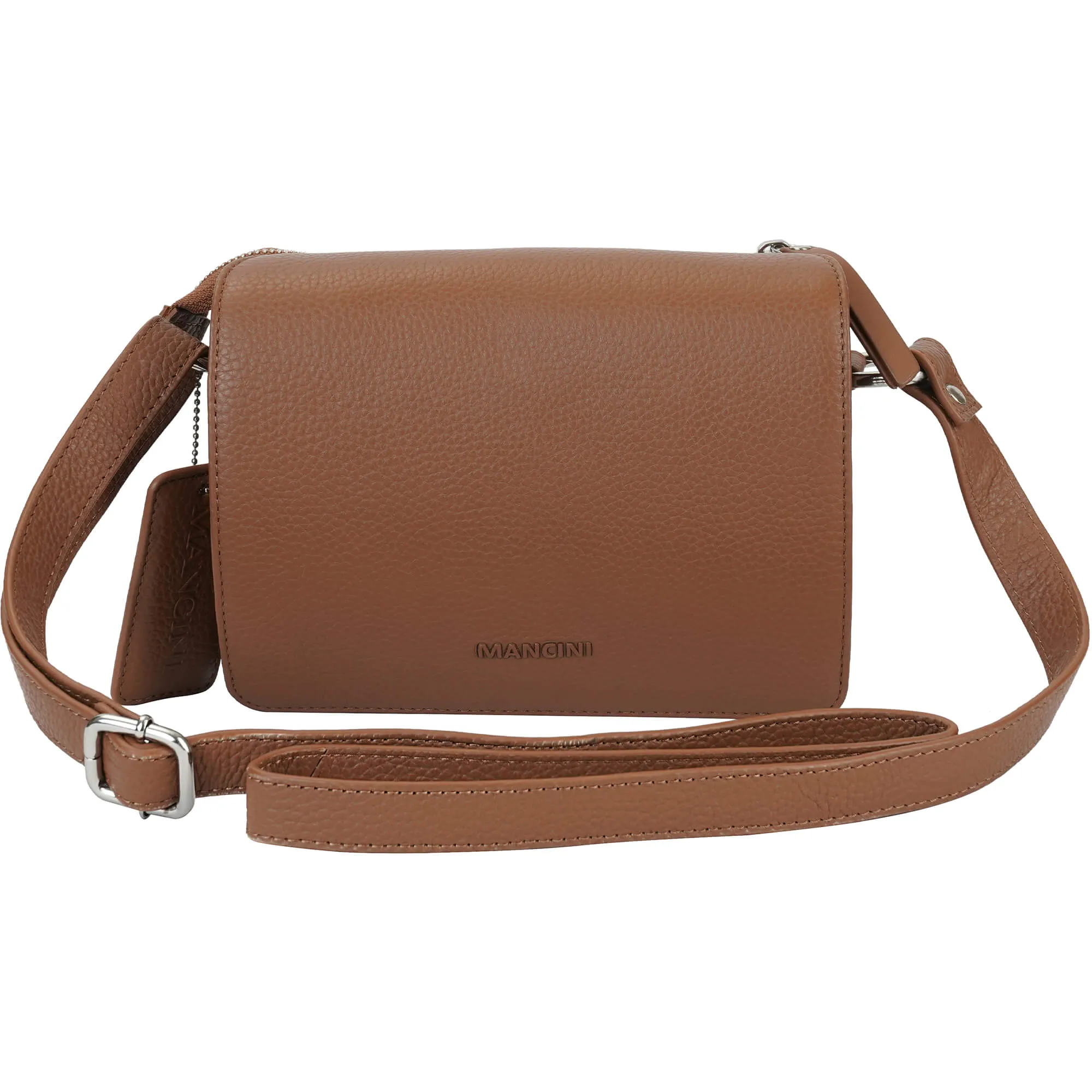 Mancini Pebbled Connie Small Crossbody Handbag
