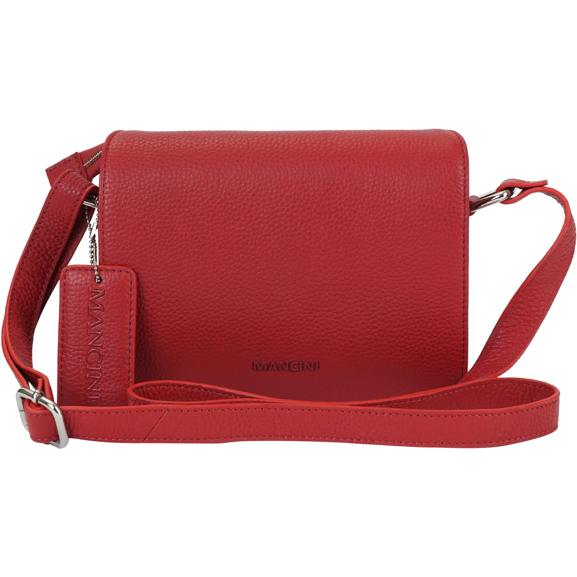 Mancini Pebbled Connie Small Crossbody Handbag