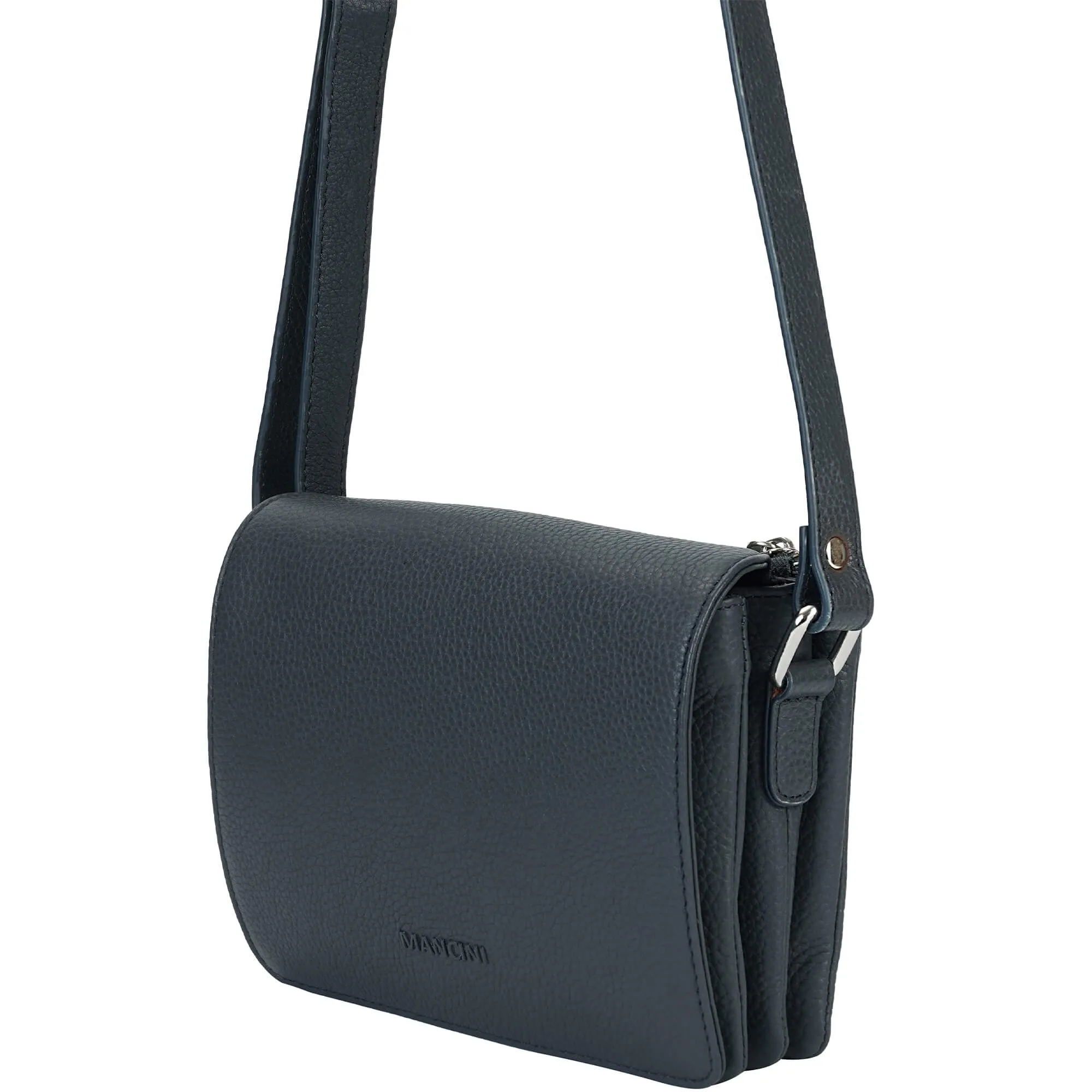 Mancini Pebbled Connie Small Crossbody Handbag