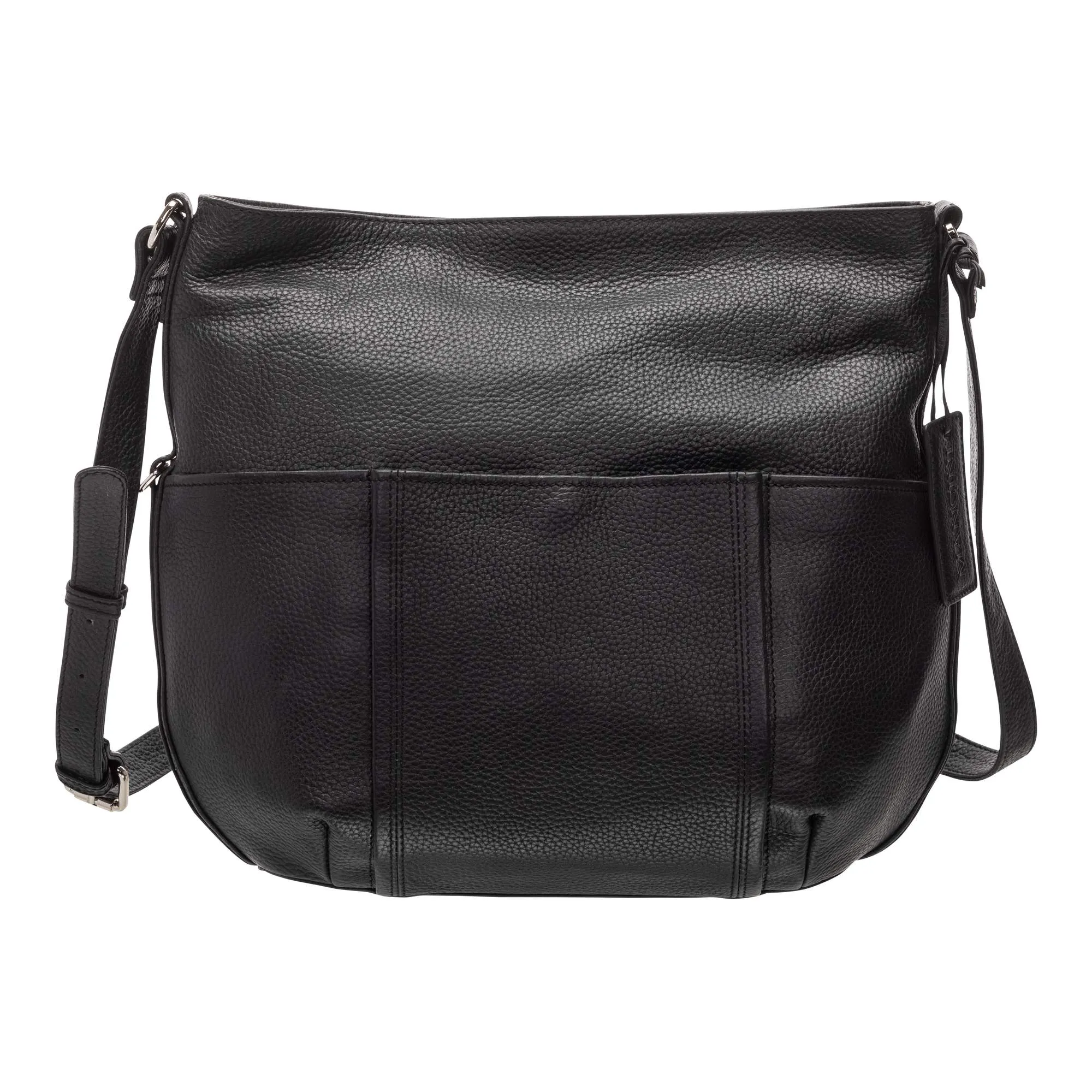 Mancini Pebbled Katherine Leather Shoulder Bag