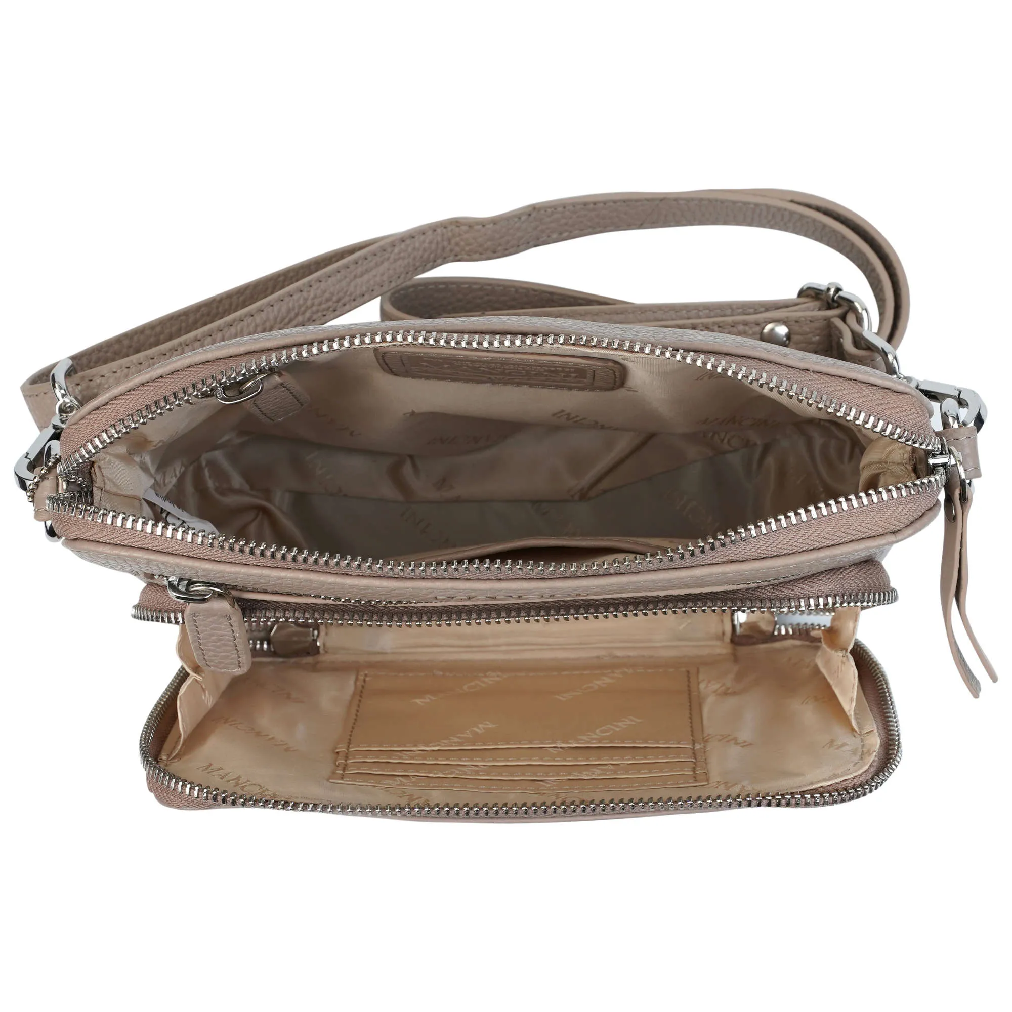 Mancini Pebbled Valerie Small Crossbody Bag