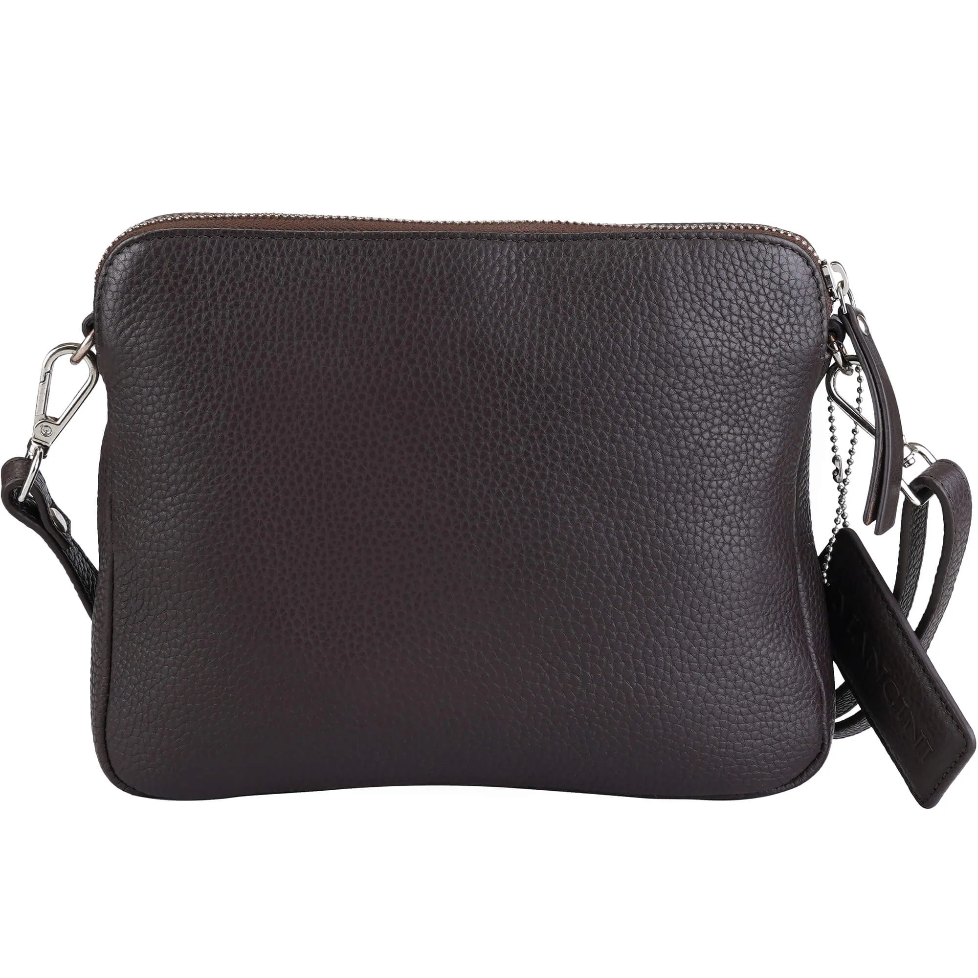 Mancini Pebbled Valerie Small Crossbody Bag