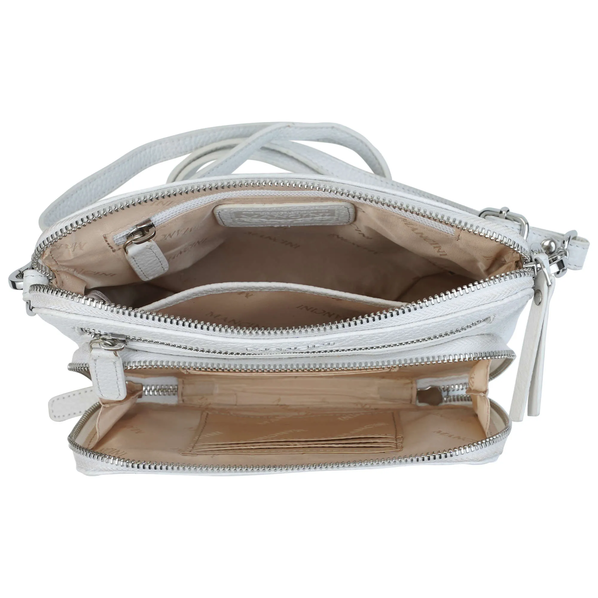 Mancini Pebbled Valerie Small Crossbody Bag