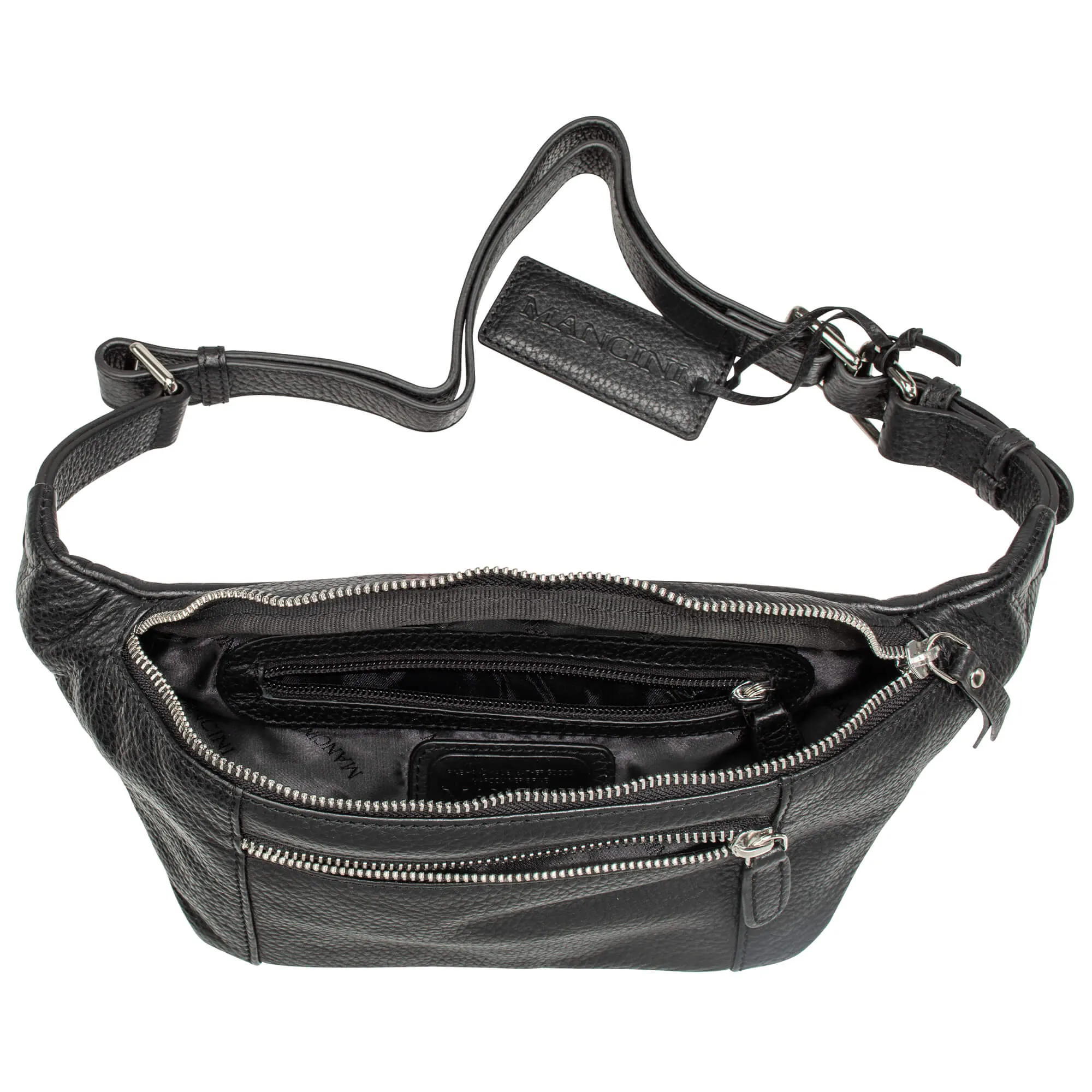 Mancini Pebbled Waist Bag