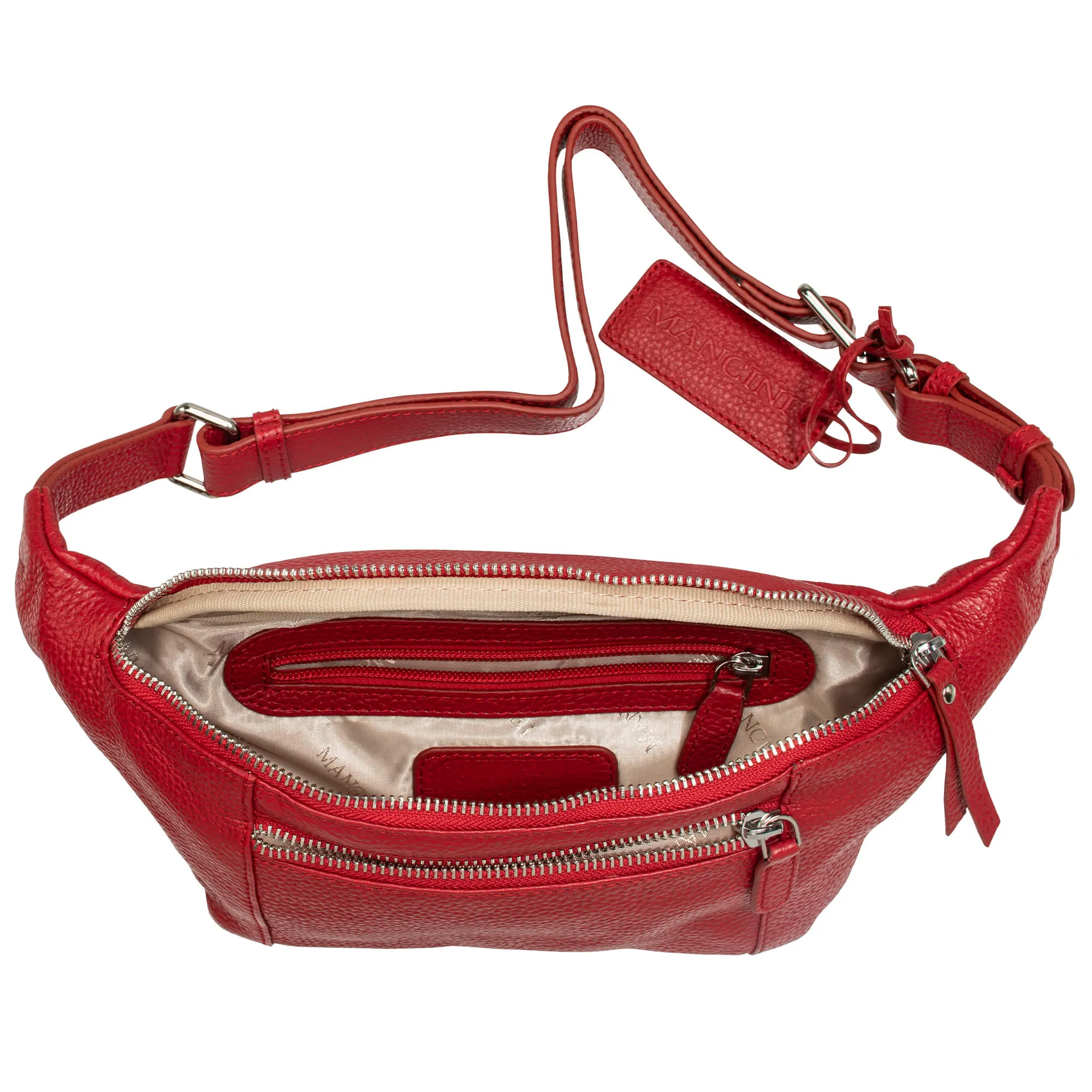 Mancini Pebbled Waist Bag