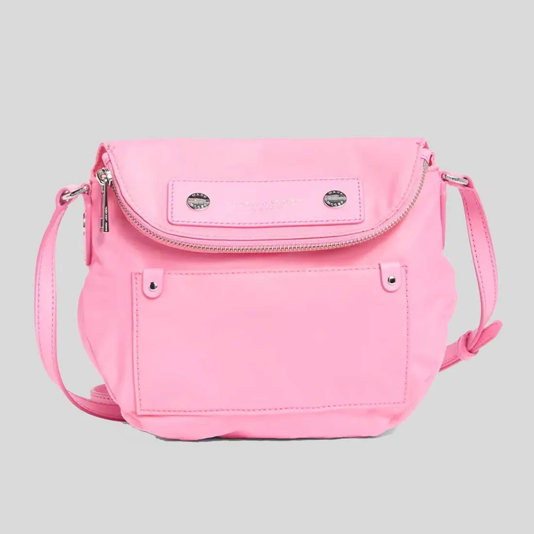 MARC JACOBS Preppy Nylon Mini Natasha Crossbody Bag Bubble Gum M0012909