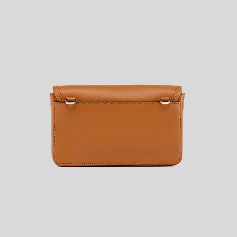 MCM Aren Camera Bag in Spanish Calf Leather Cognac MXZDATA15CO001