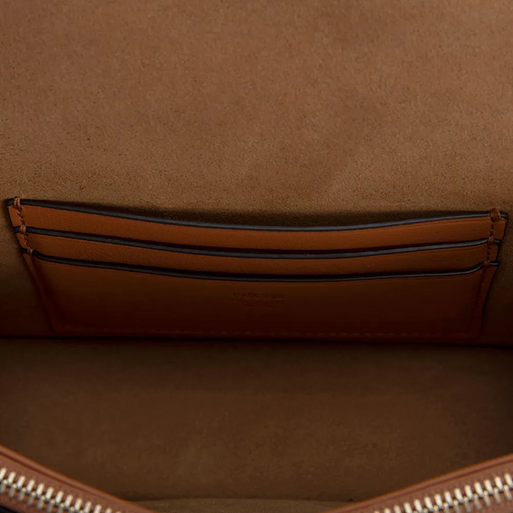 MCM Gretl Visetos Crossbody Bag Cognac  Mini