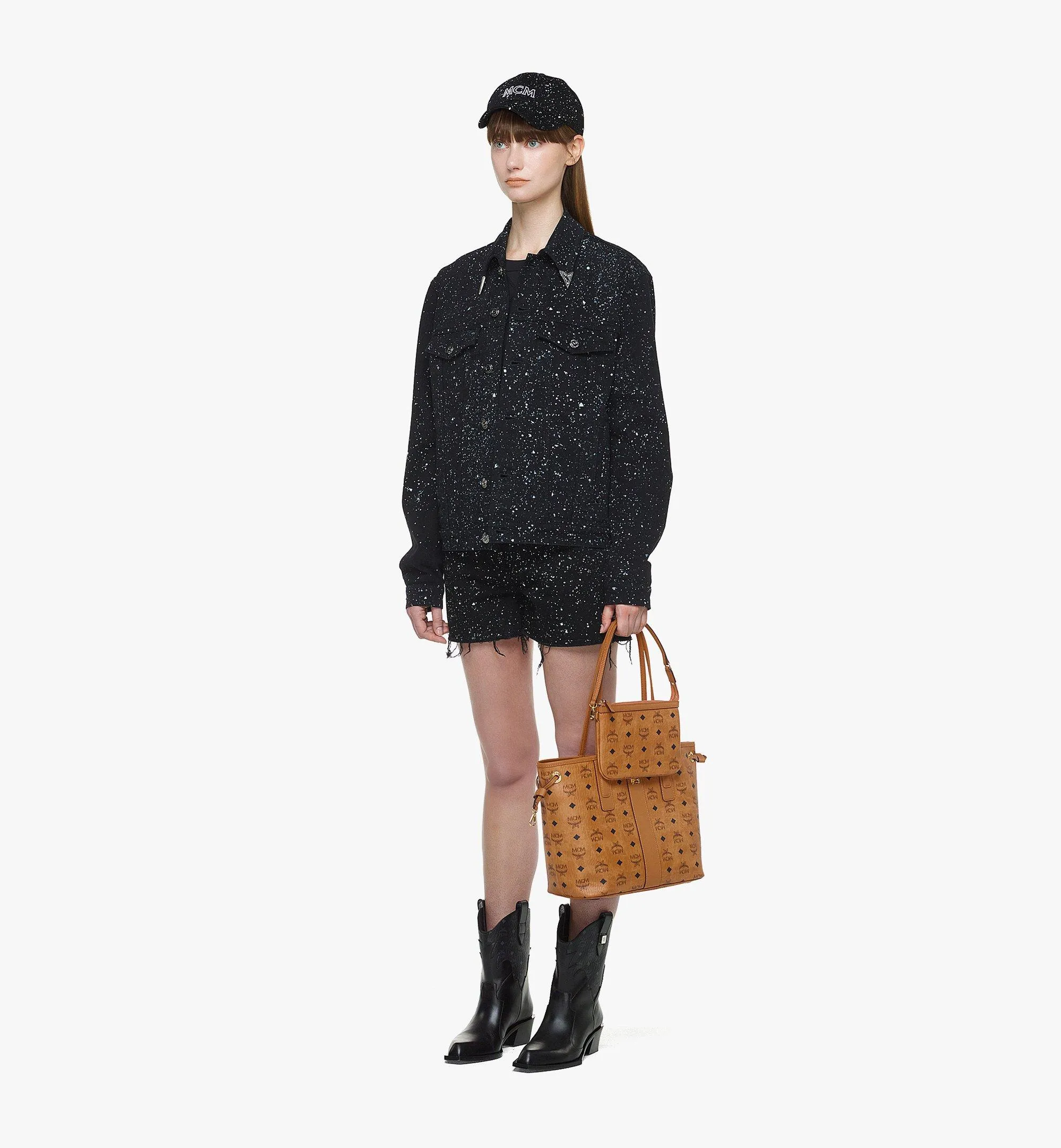 M.C.M REVERSIBLE SHOULDER BAG