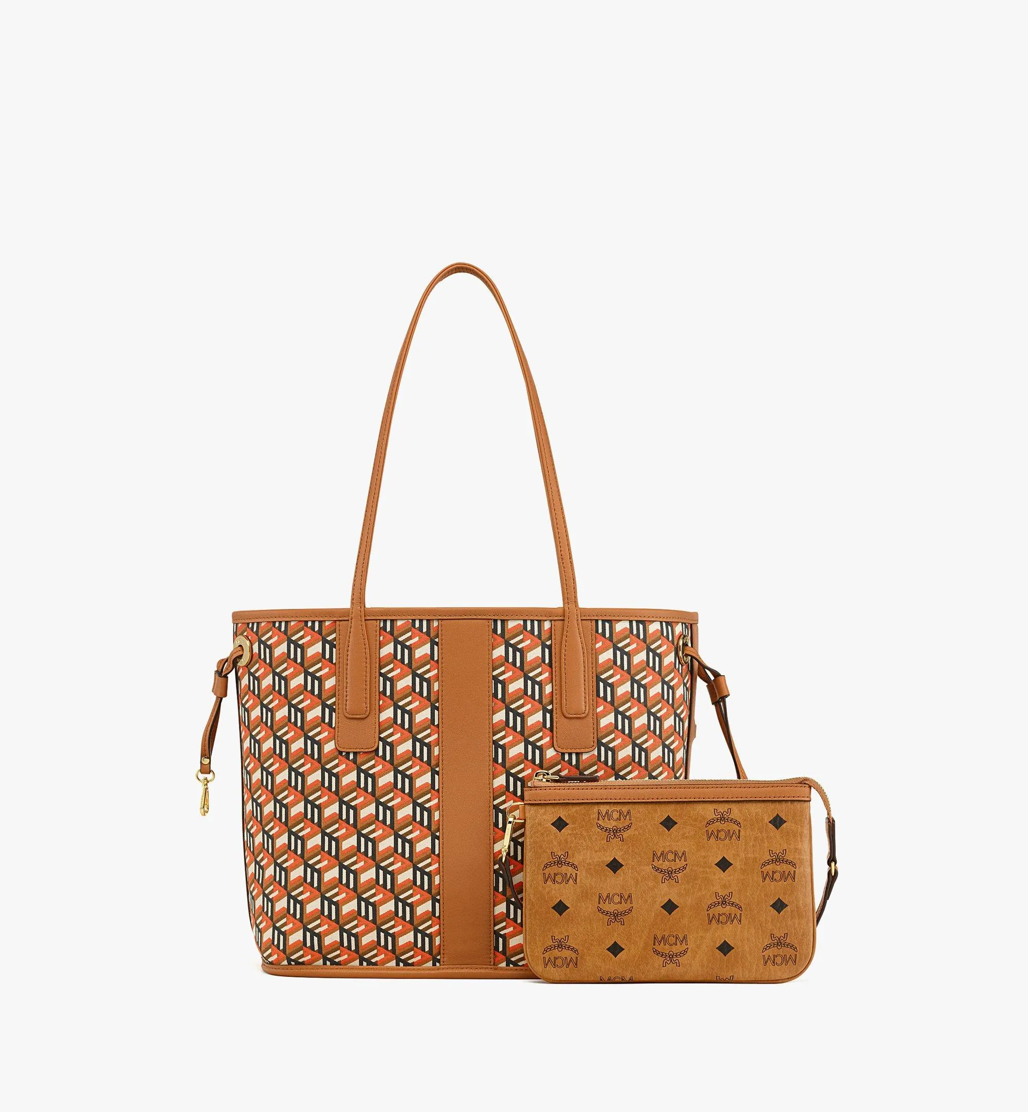 M.C.M REVERSIBLE SHOULDER BAG