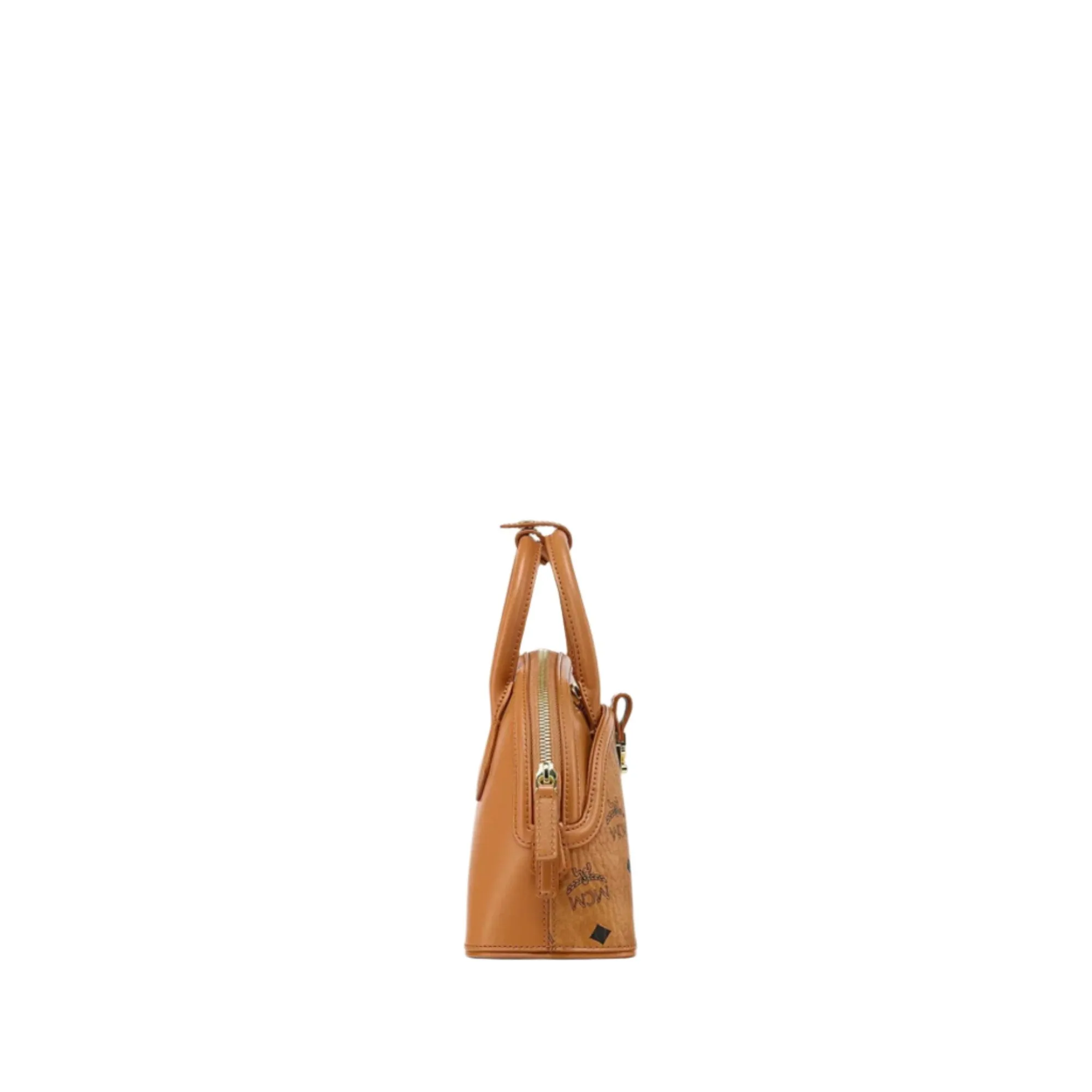 MCM Women's Small Hand Bag Tracy Tote in Visetos Leather Mix