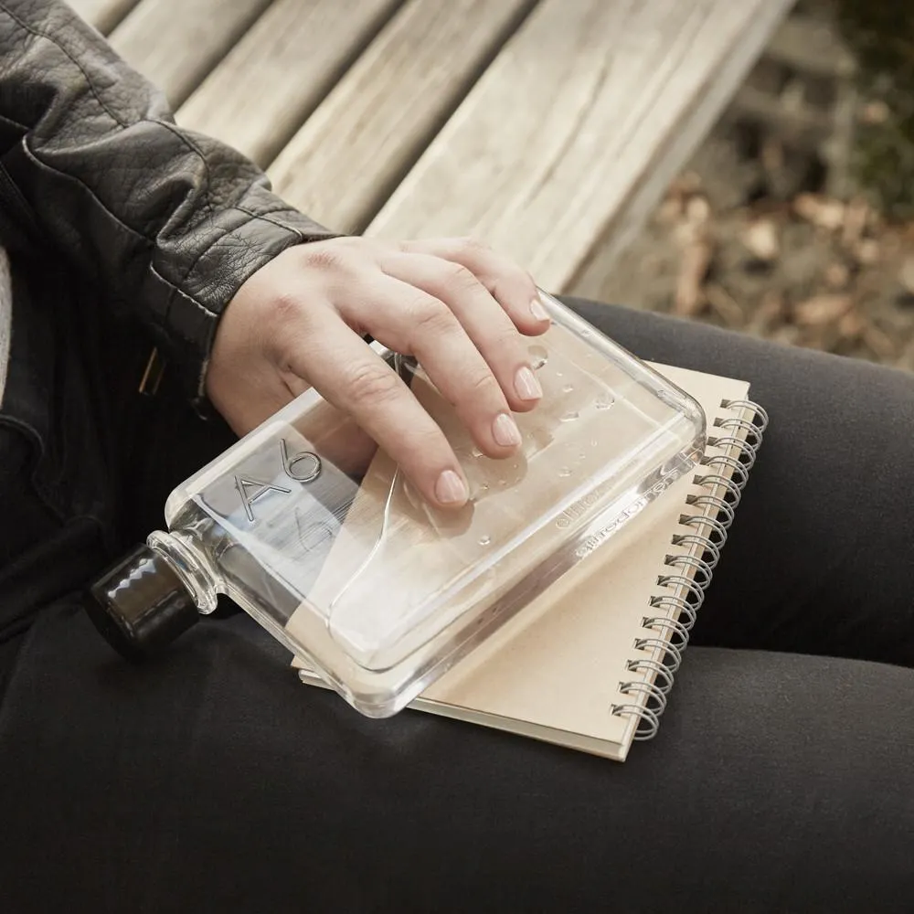memobottle A6 375ml Flat Water Bottle