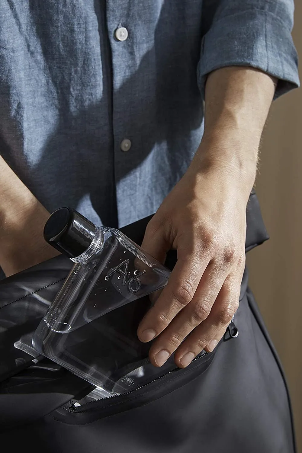 memobottle A6 375ml Flat Water Bottle