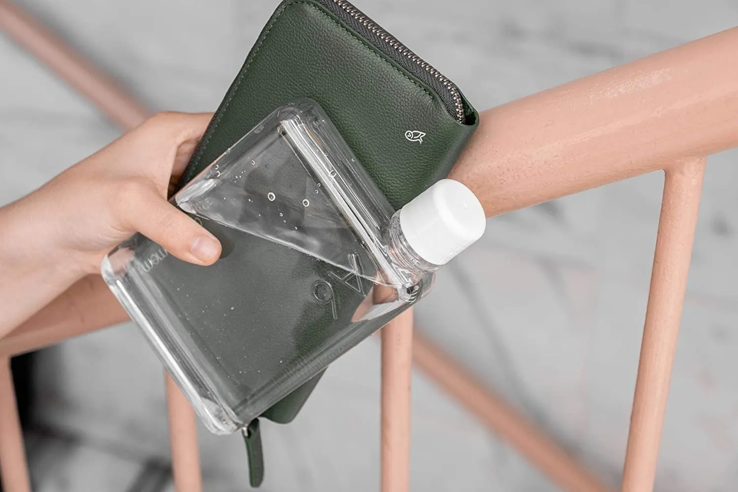 memobottle A6 375ml Flat Water Bottle