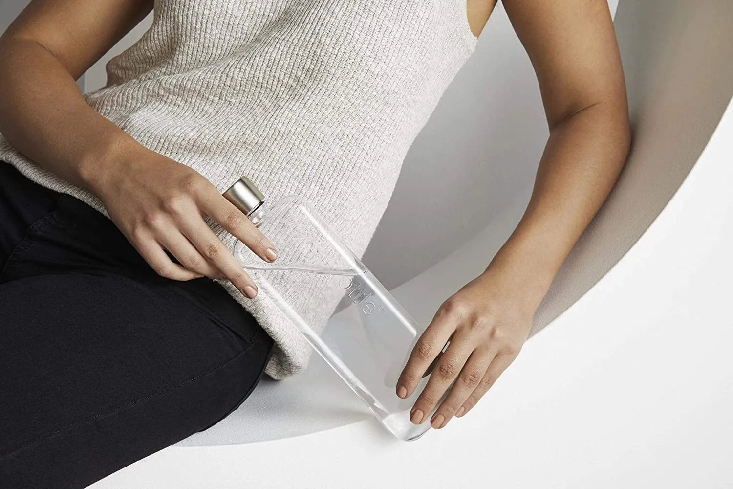 memobottle Slim 450 ml Flat Water Bottle