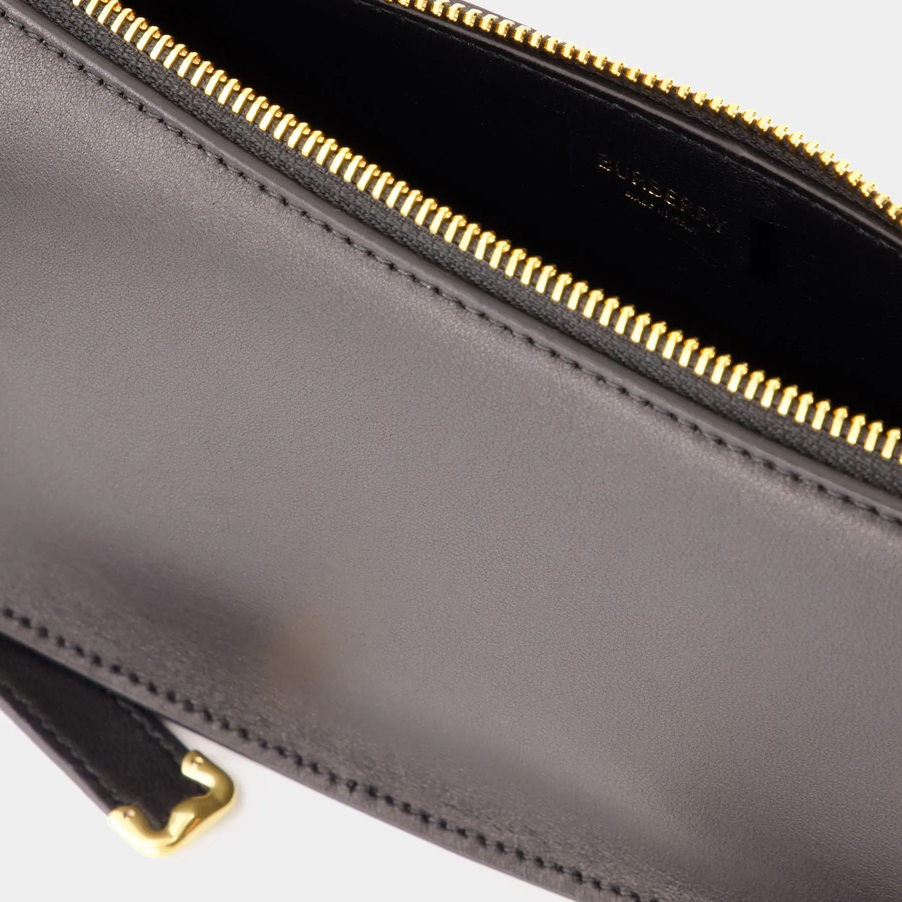 Mini Shield Sling Shoulder Bag - Burberry - Leather - Black