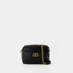 Monaco Small Shoulder Bag - Balenciaga - Leather - Black