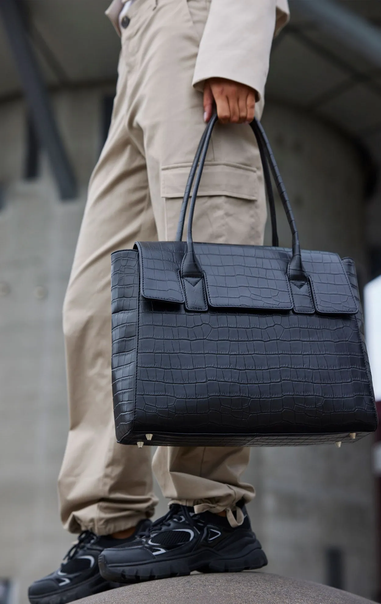 NatalieMBG Work Bag, Matte Croco
